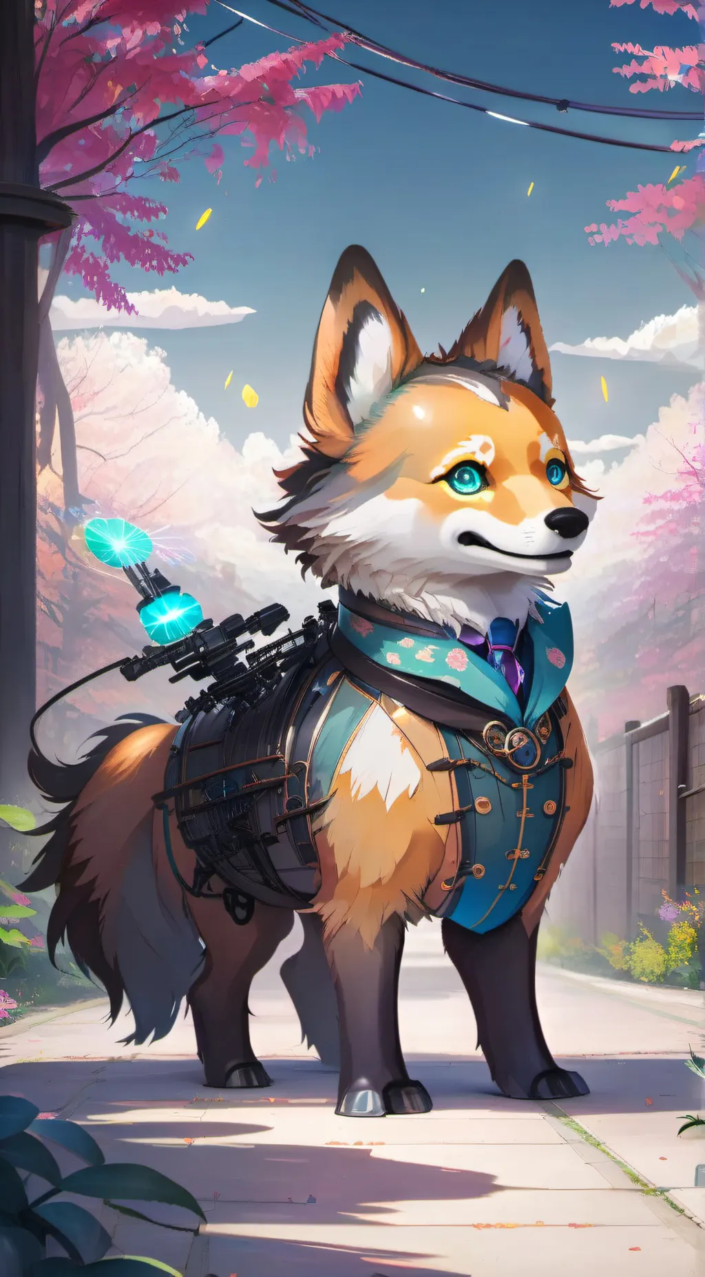 ai character: Sun and Moon Show background