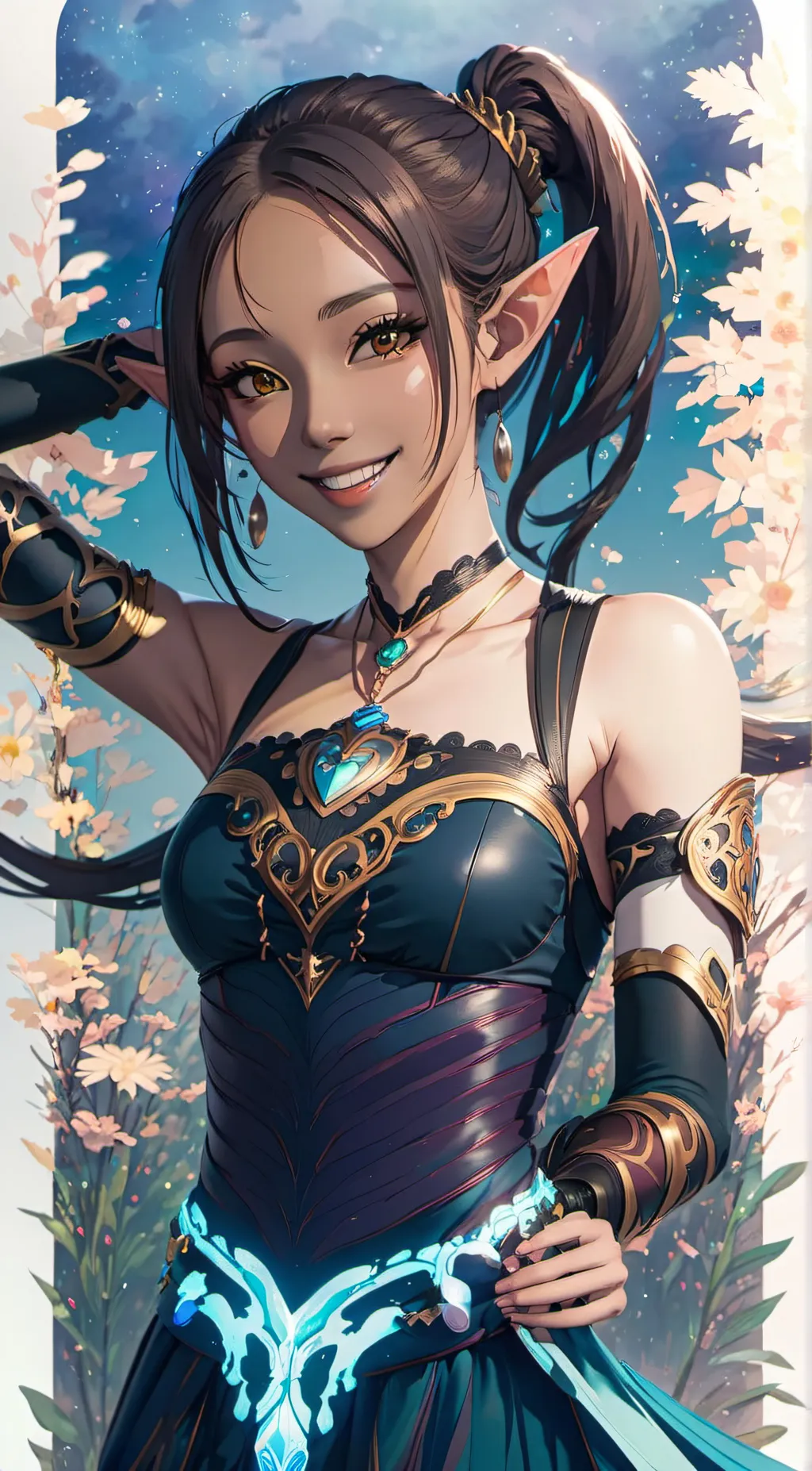 ai character: Mara Darkwing background