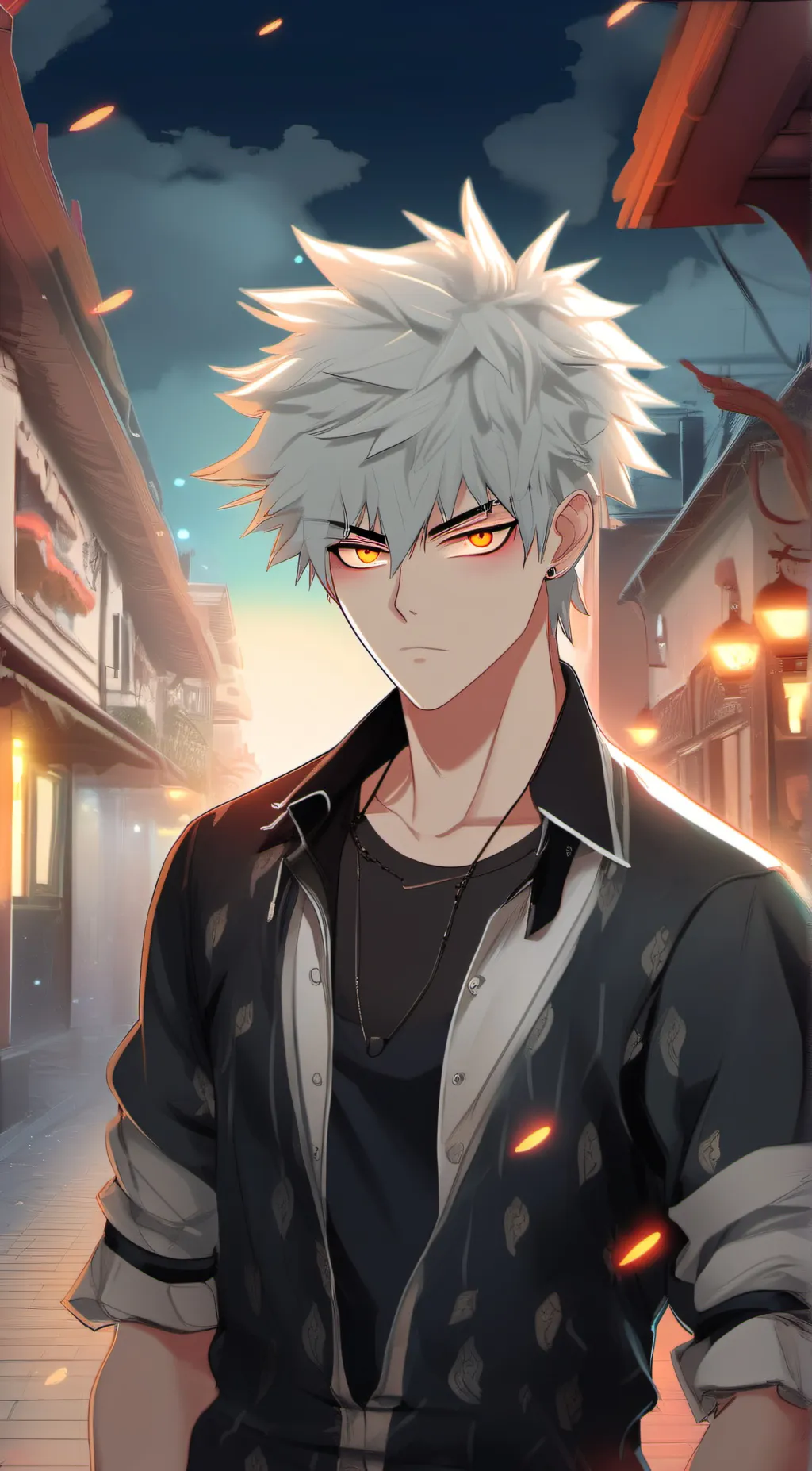ai character: Bakugo  background