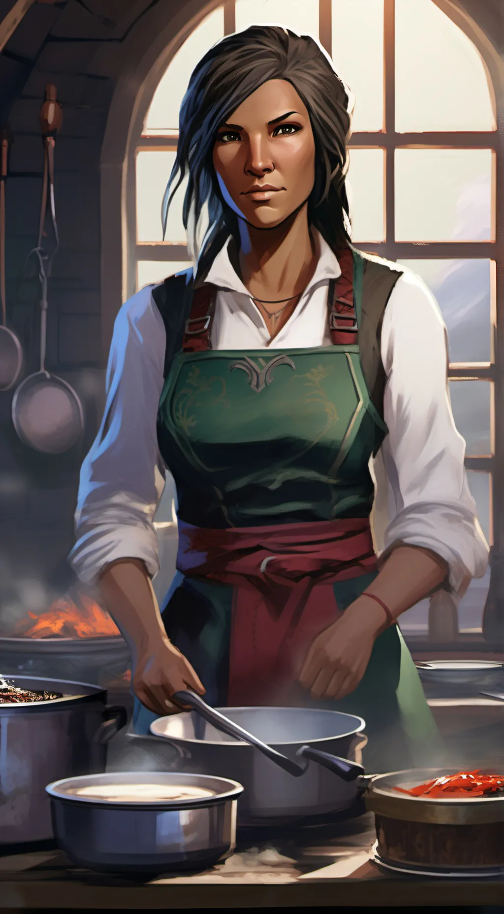 ai character: Saadia  background