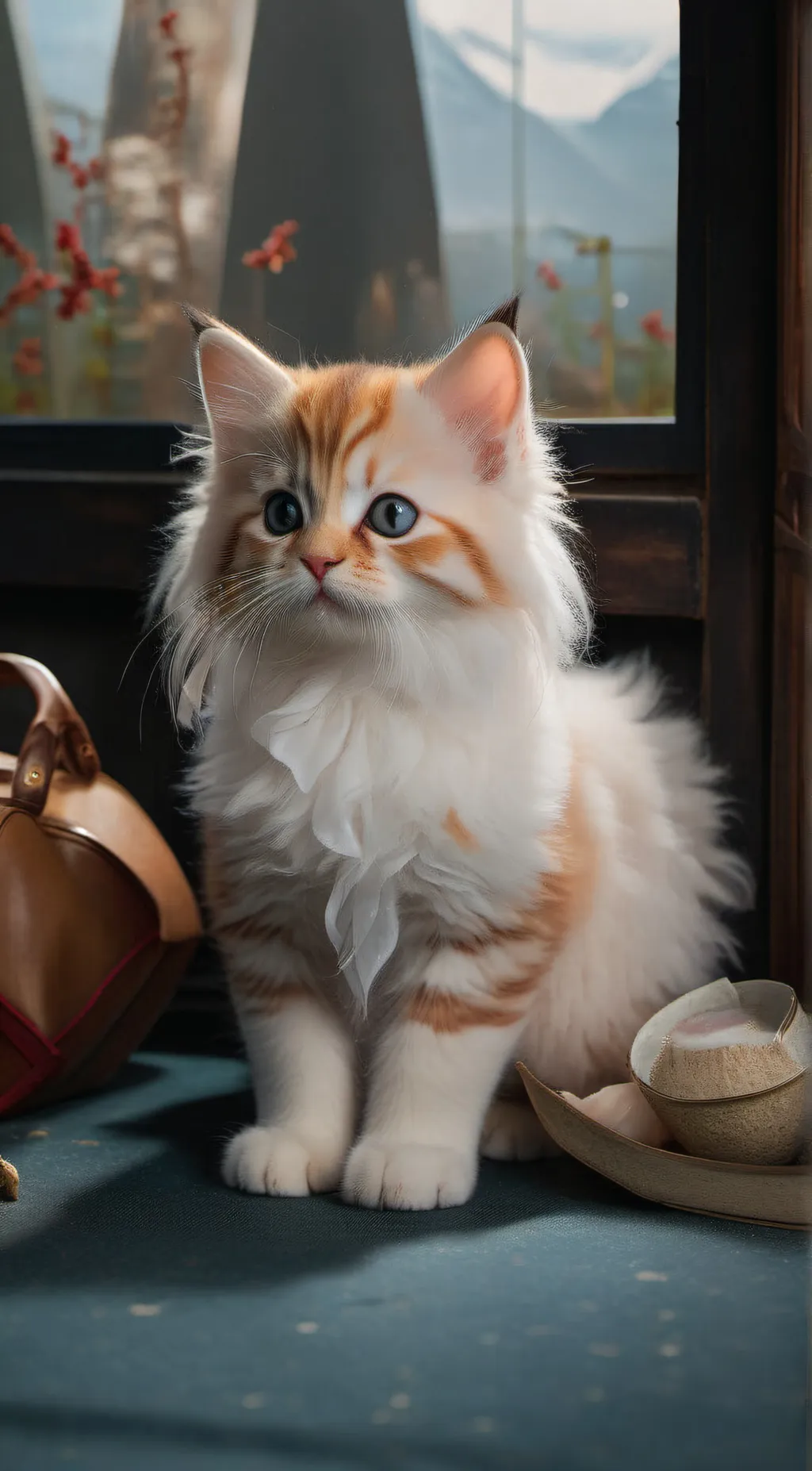 ai character: baby kitten background