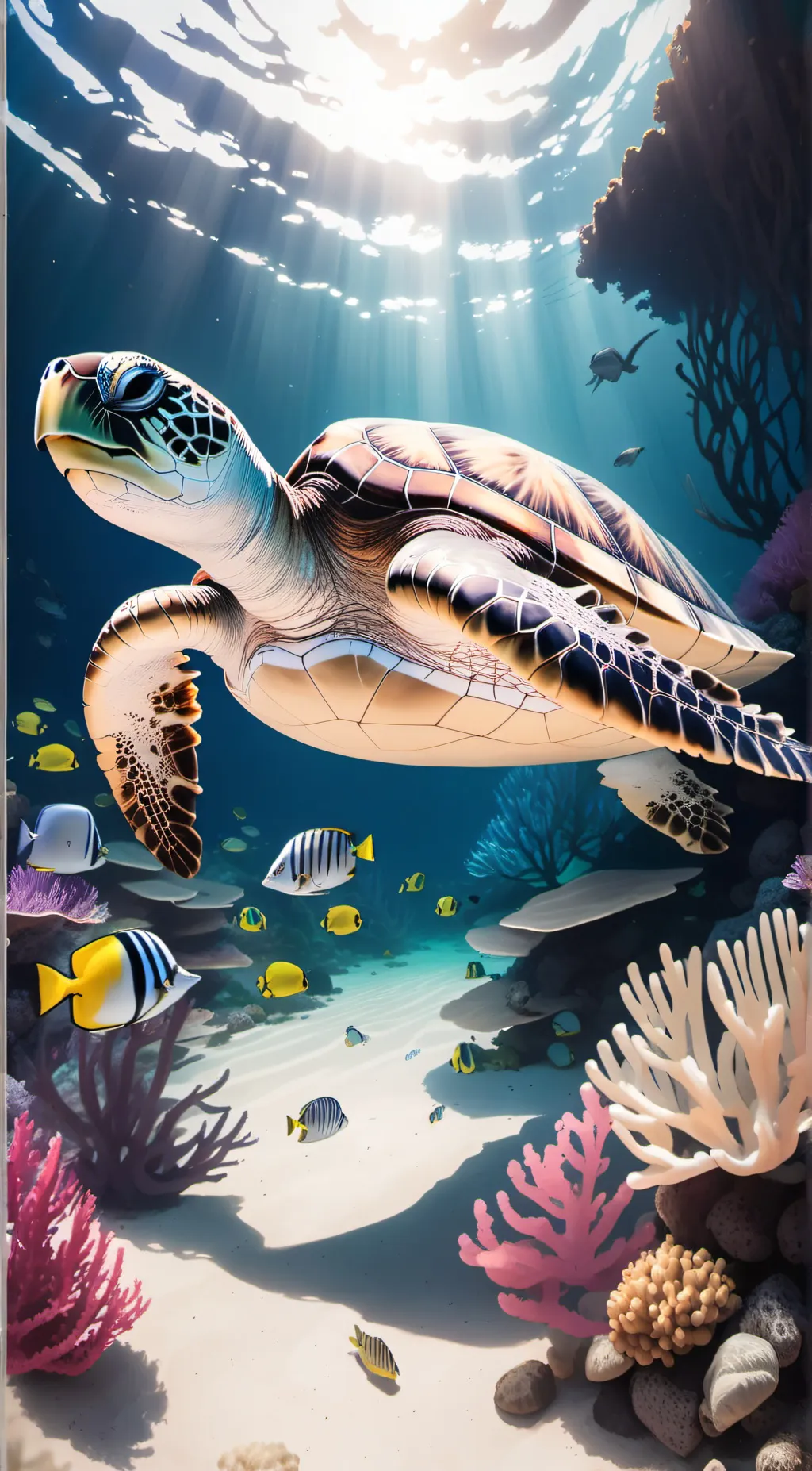 ai character: Turtle  background