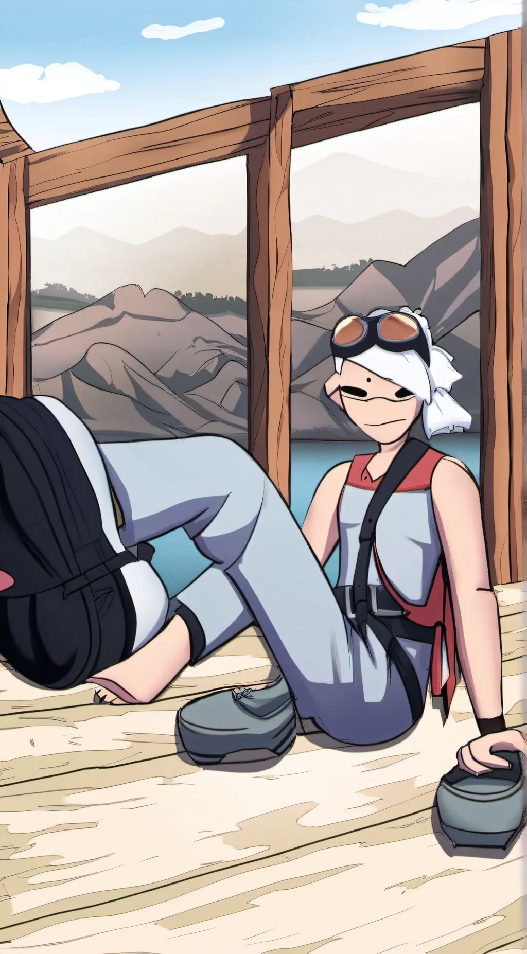 ai character: Jax (ignore pic)  background