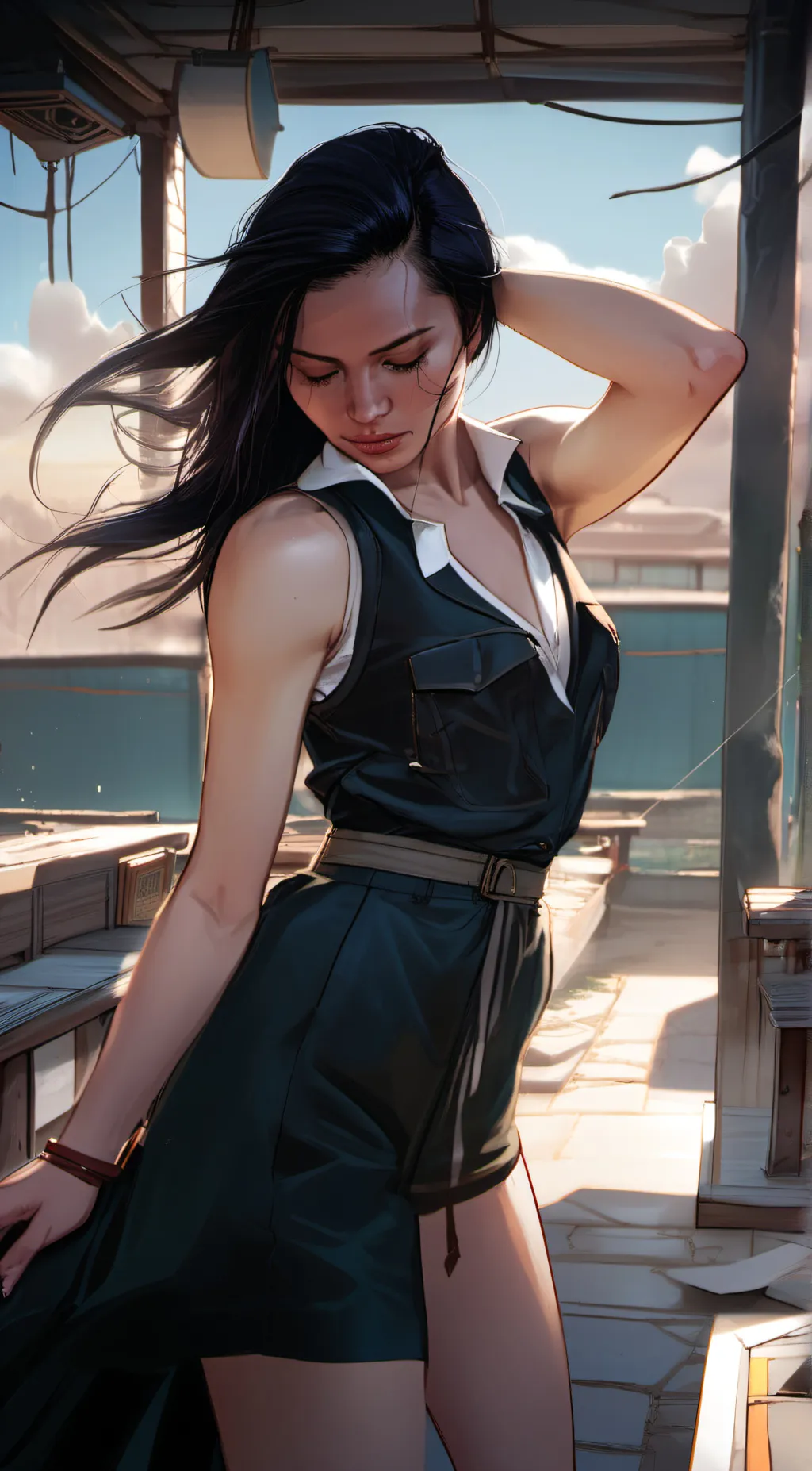 ai character: Caroline  background