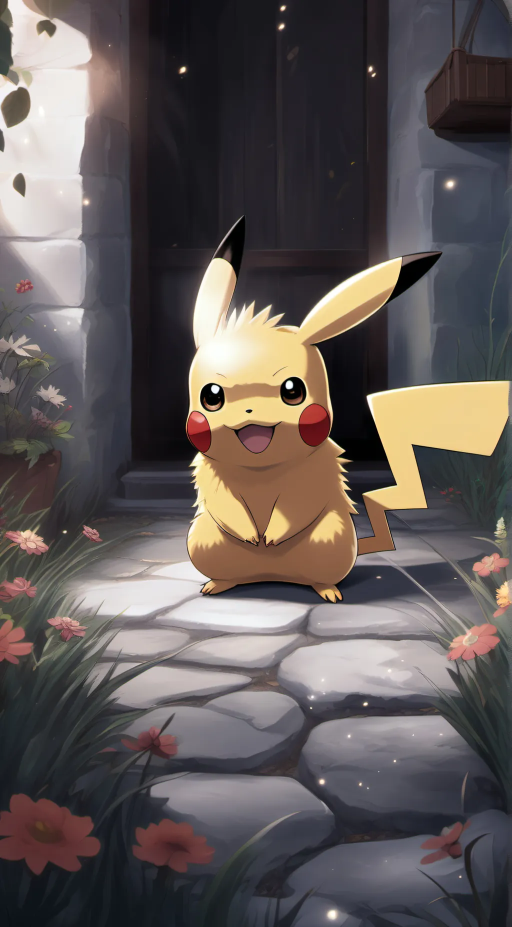 ai character: Pikachu background