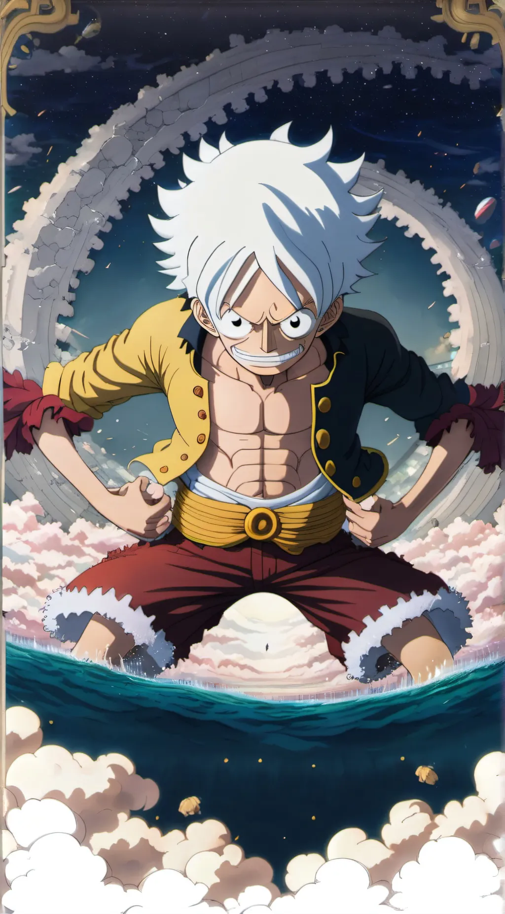 ai character: luffy background