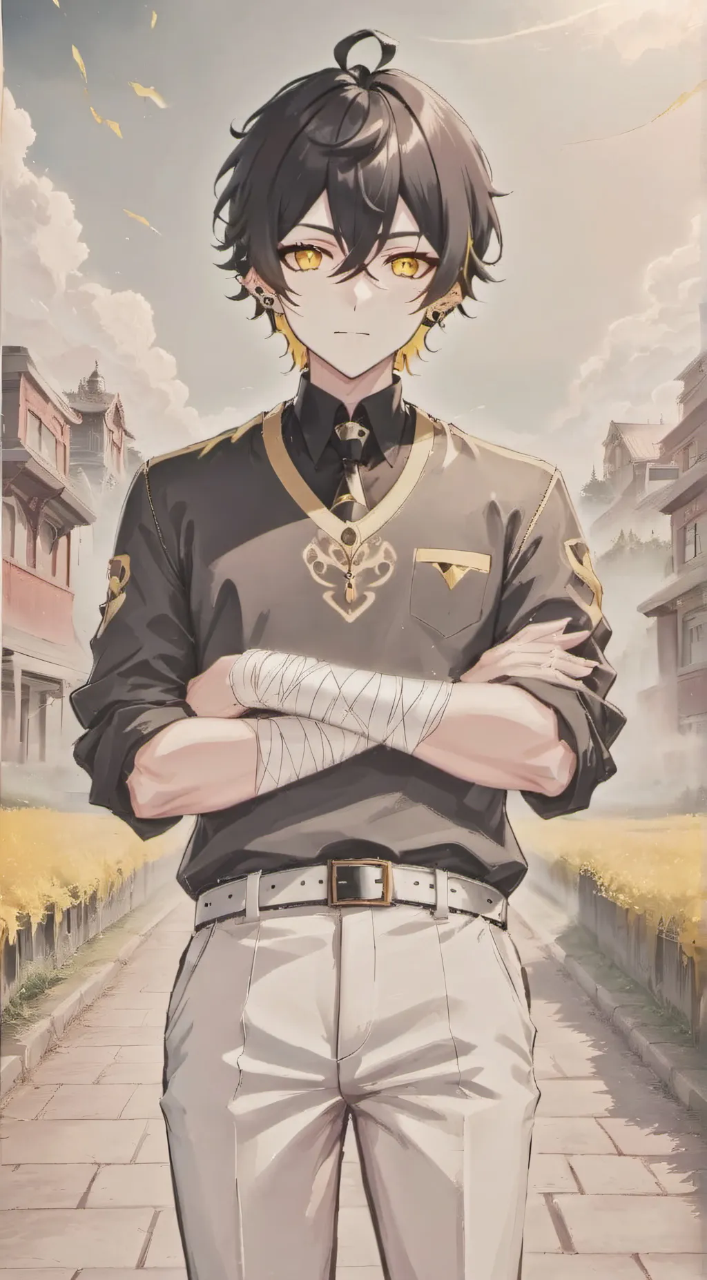 ai character: Leon background