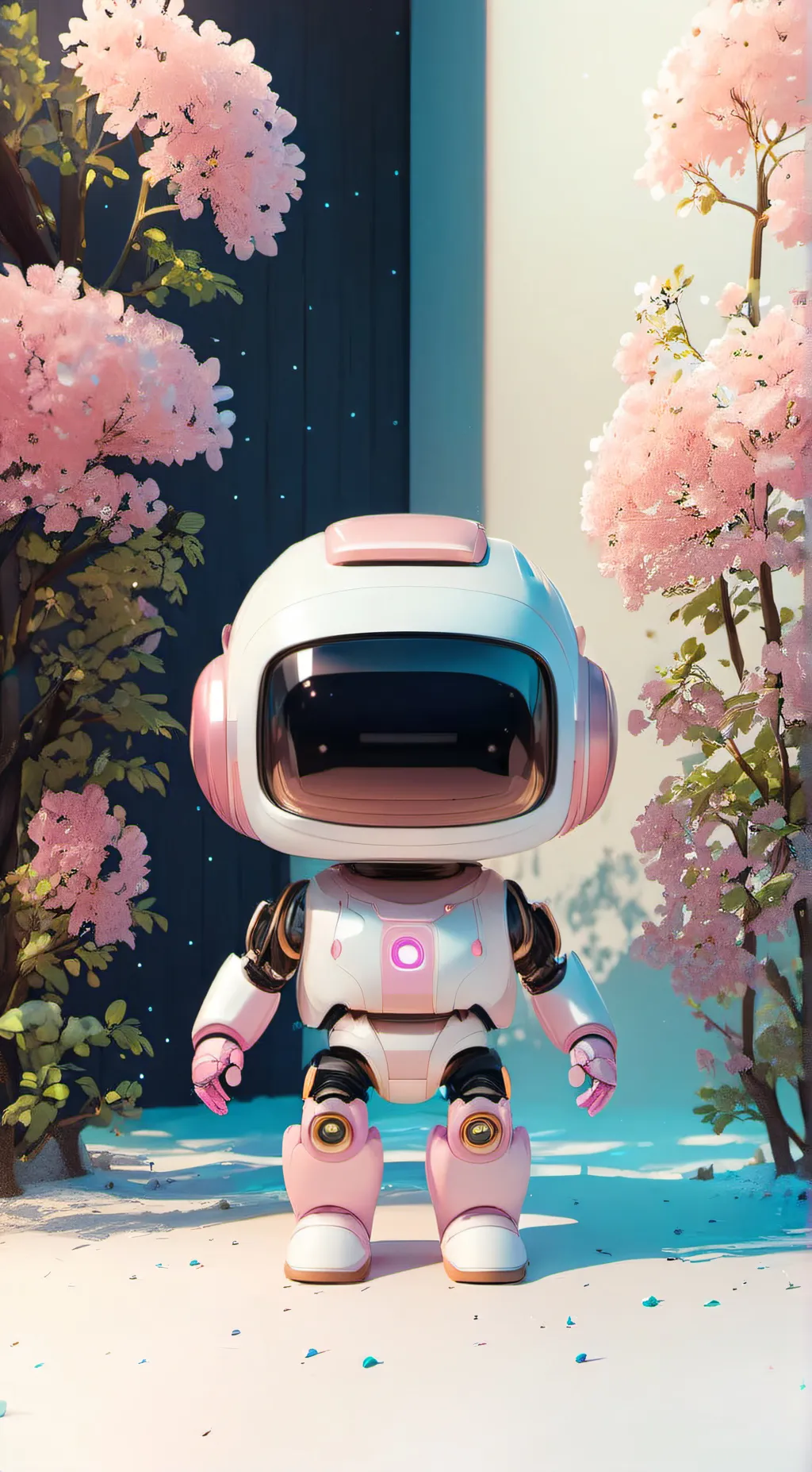 ai character: pink elik background