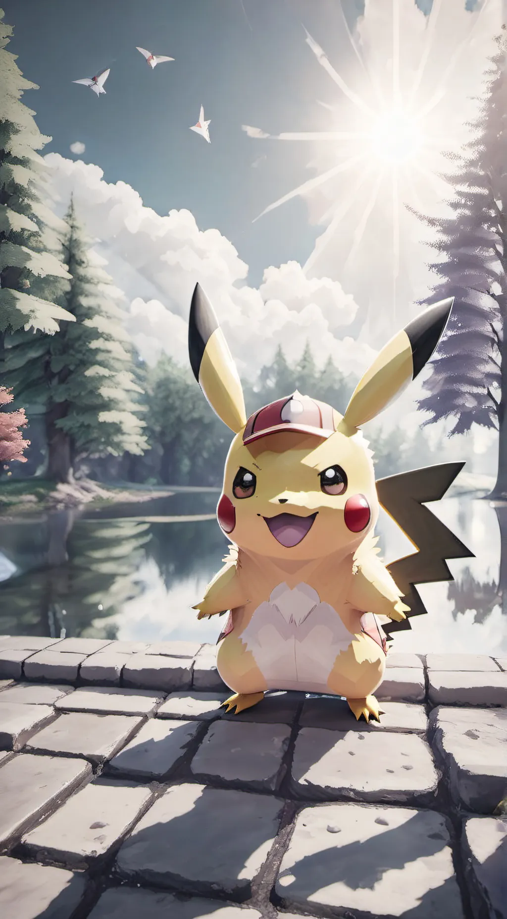 ai character: Pikachu background