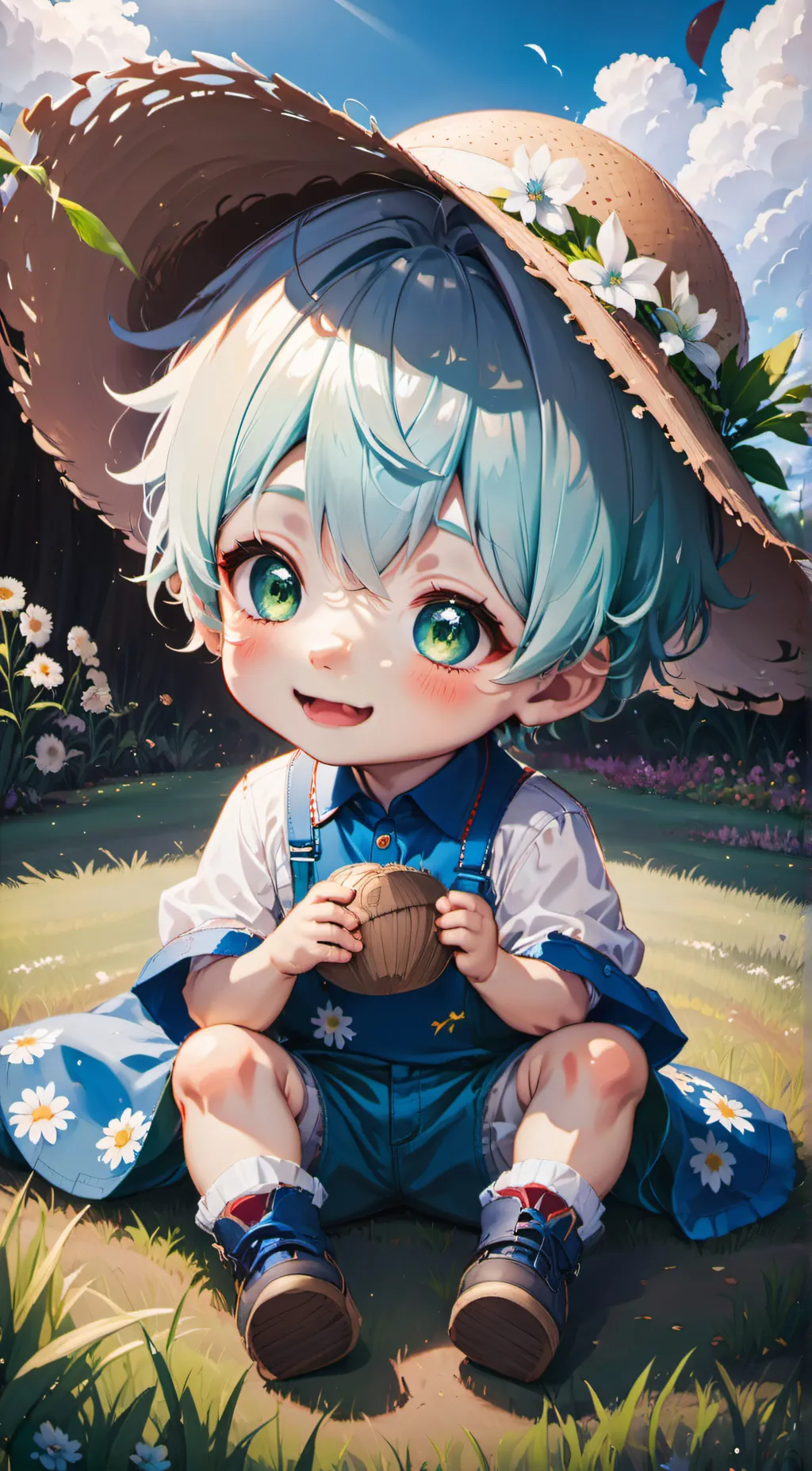 ai character: cute leo background