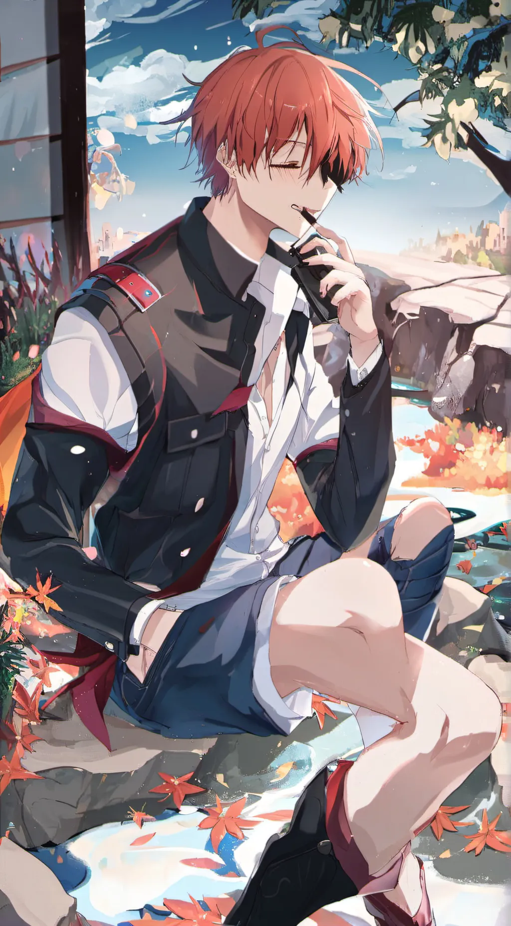 ai character: todoroki  background