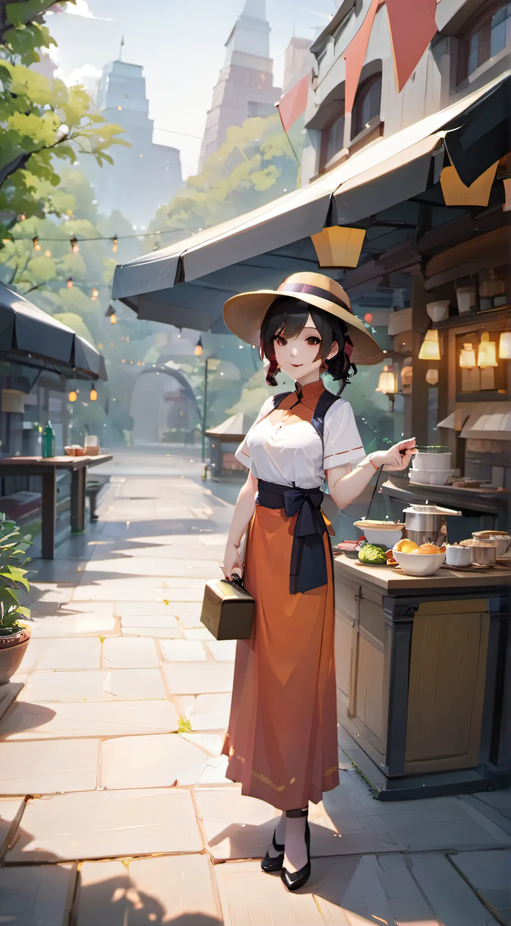 ai character: Aria background