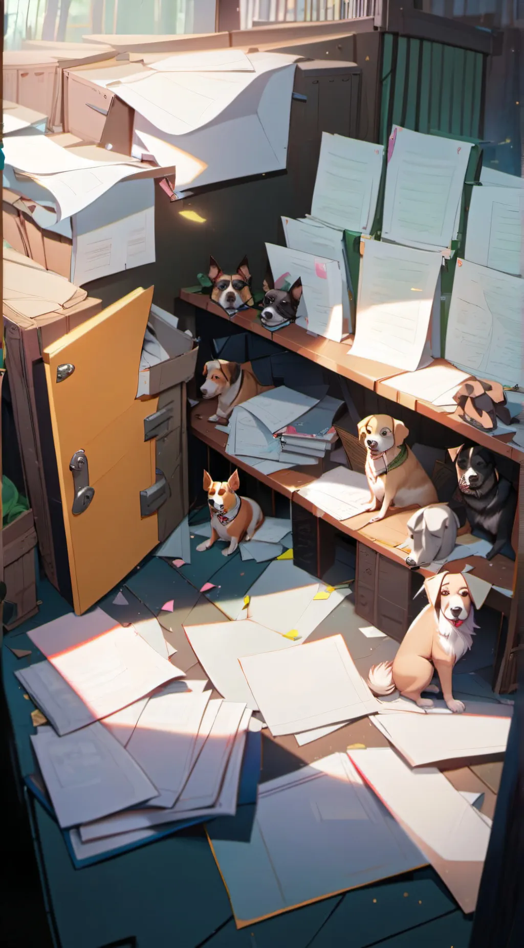 ai character: Dogs background