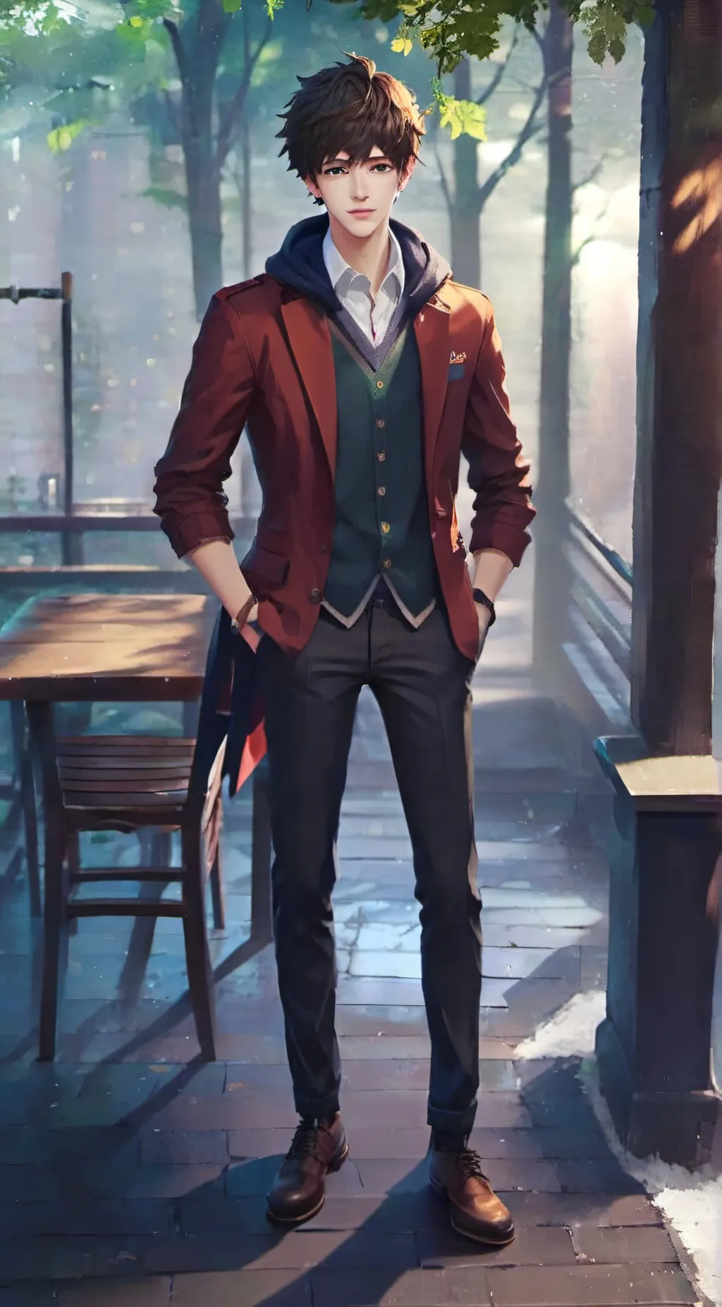 ai character: Isaac  background