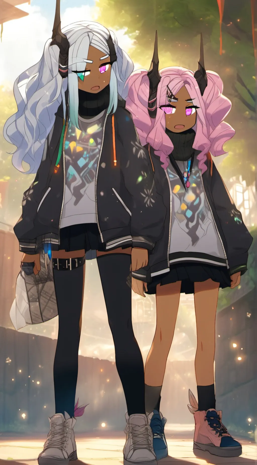 ai character: Eliana and Melina background