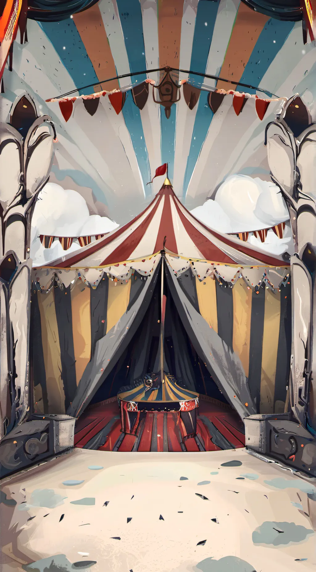 ai character: TADC x Fnaf  background