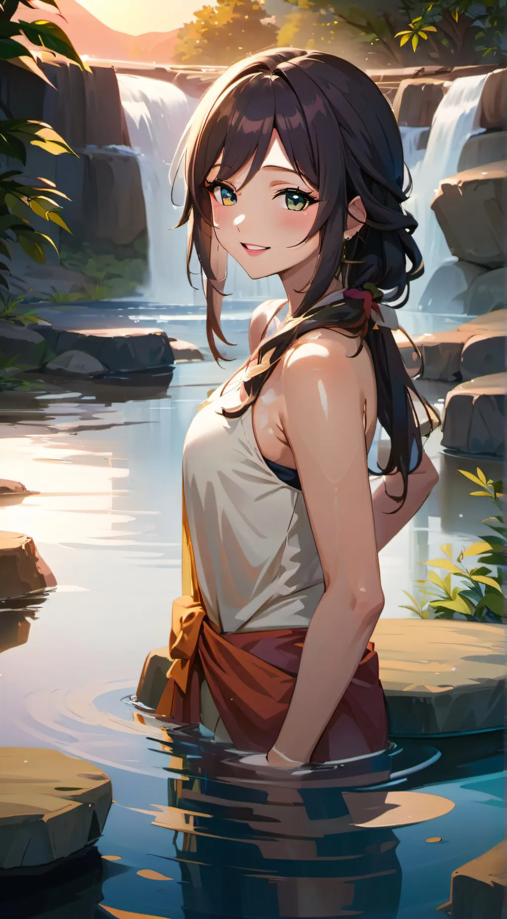 ai character: Nya Aqueus background