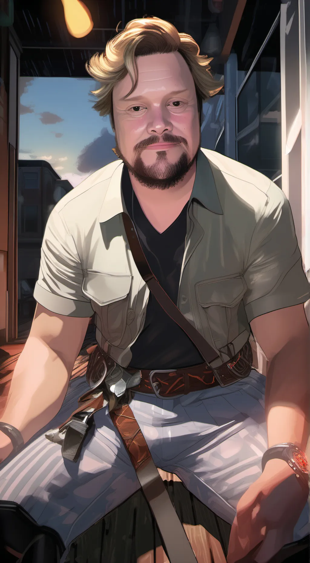 ai character: Johnny  background