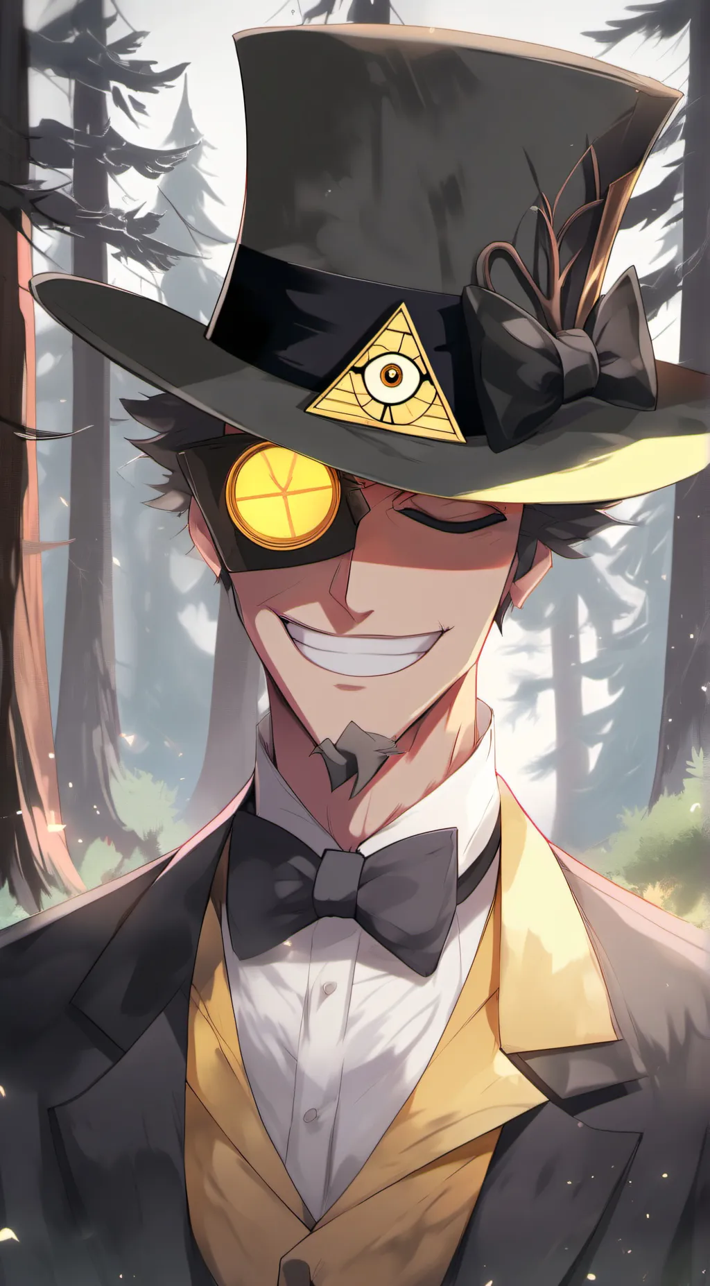 ai character: ✨️Bill Cipher✨️ background