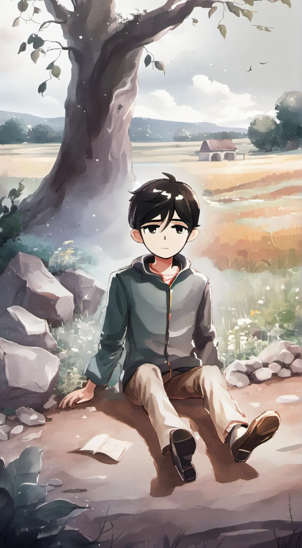 ai character: Omori background