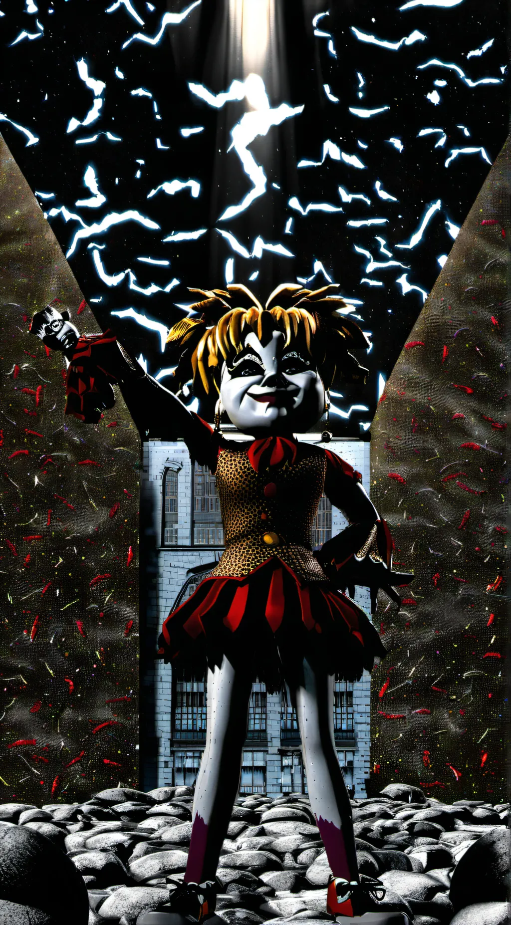 ai character: Scrap baby background