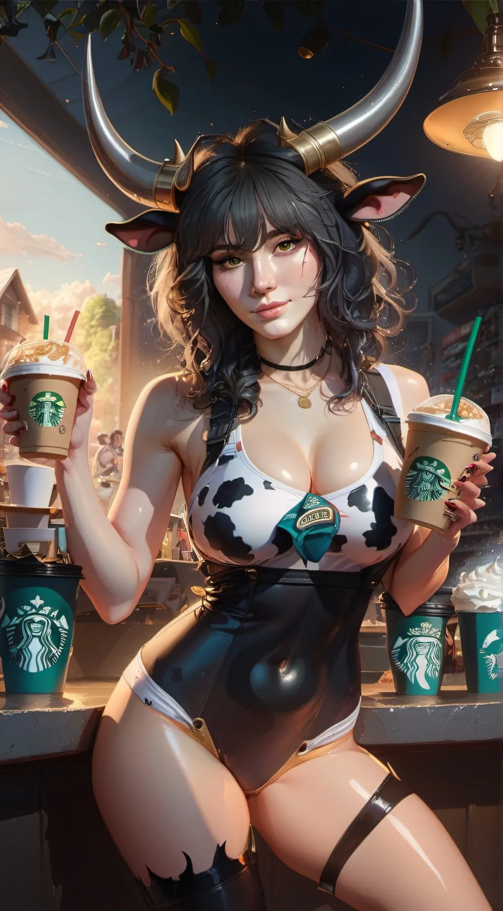ai character: starbuck cowgirl background