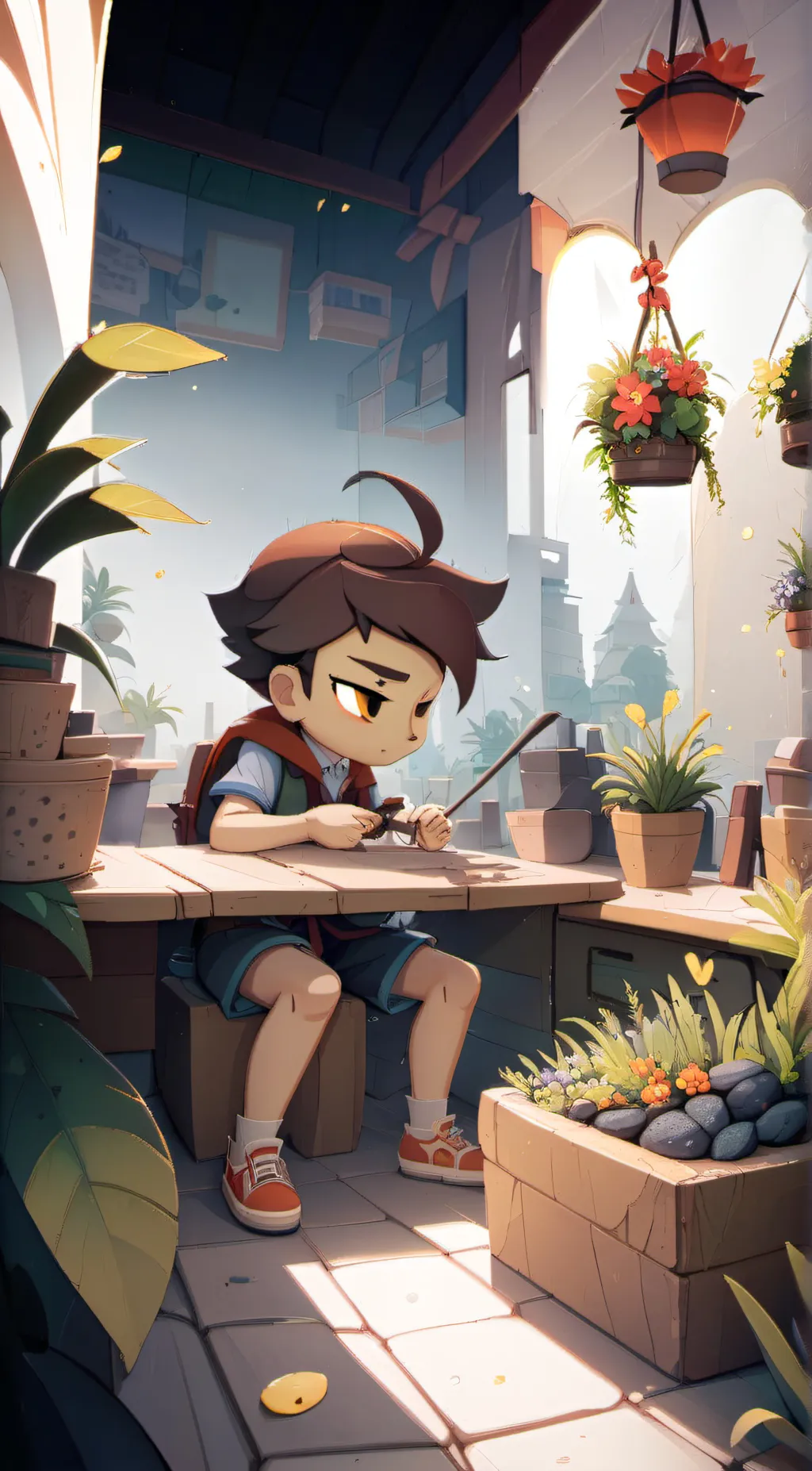 ai character: love macro  background