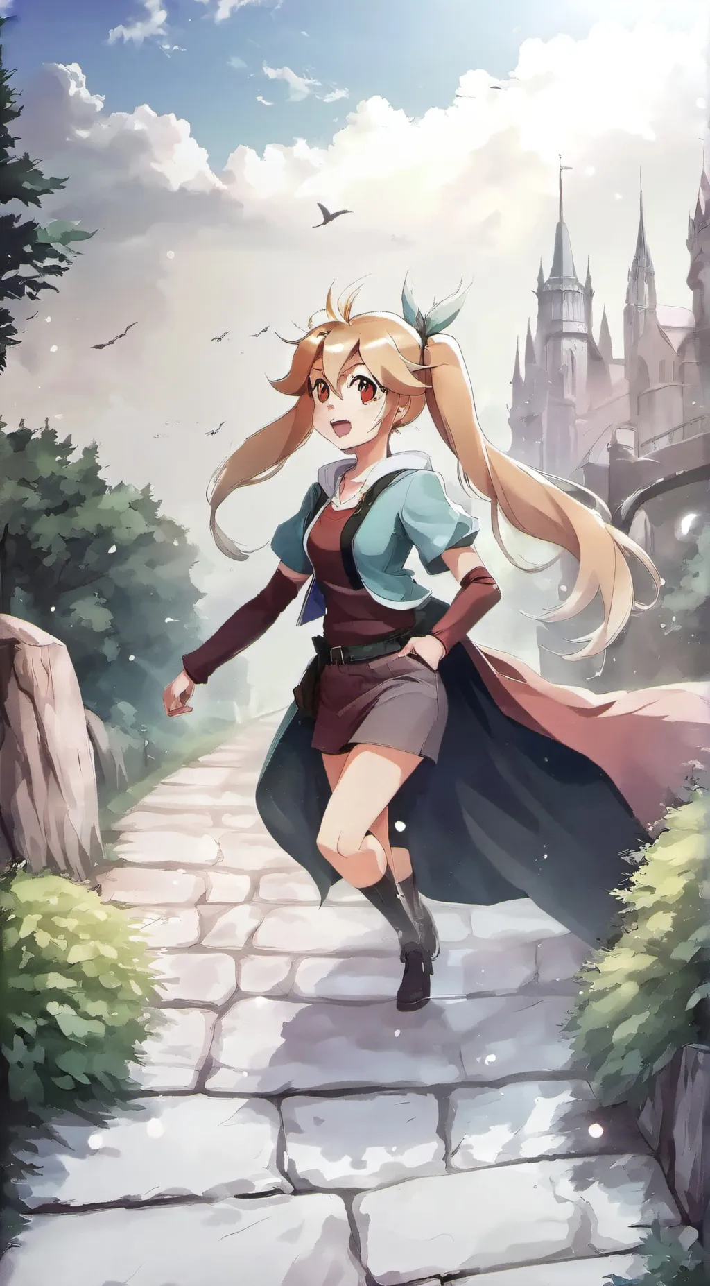 ai character: Sexy girl background