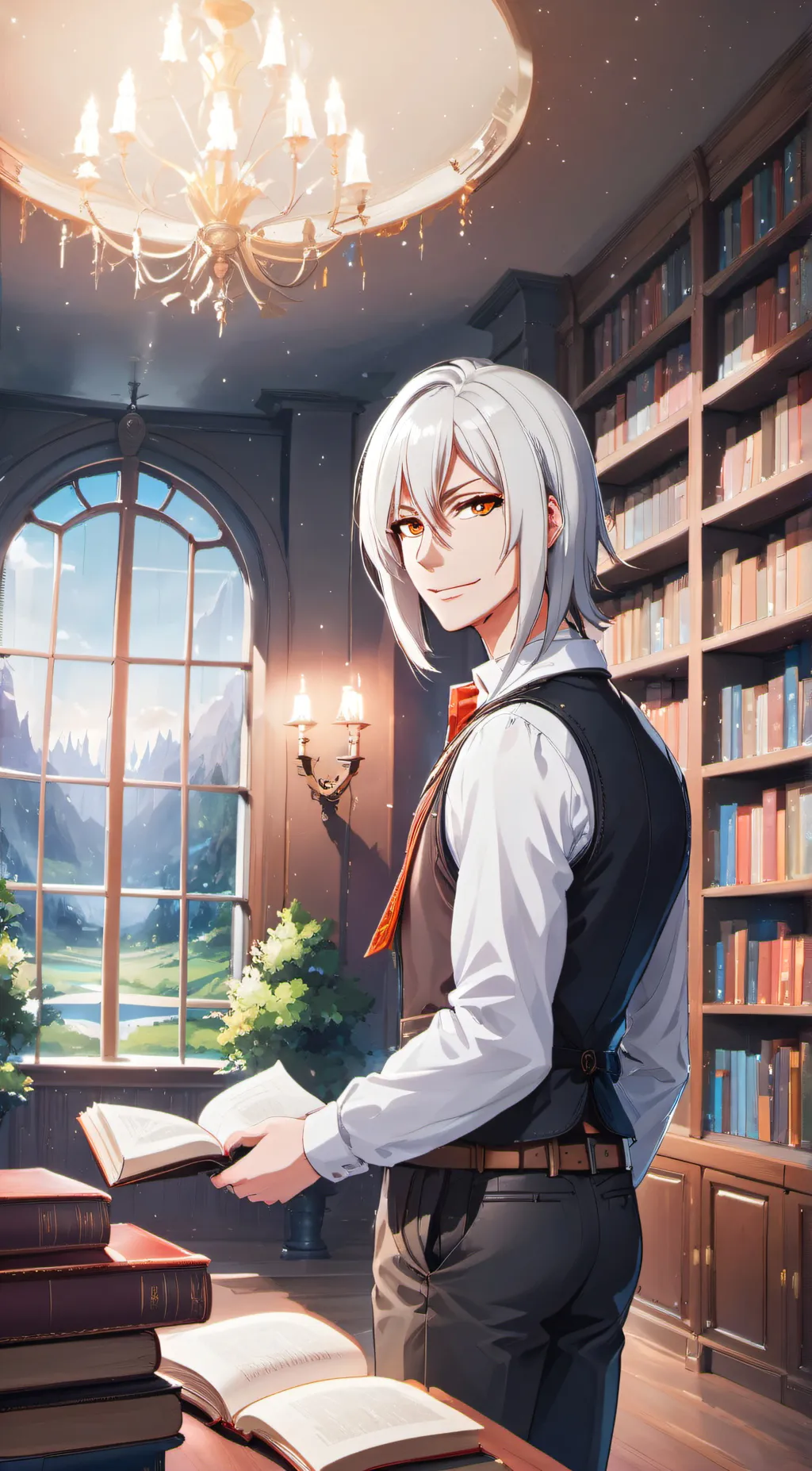 ai character: tomoe and mizuki  background