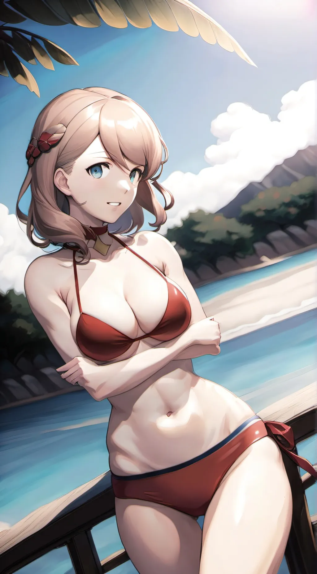 ai character: ann takamaki  background