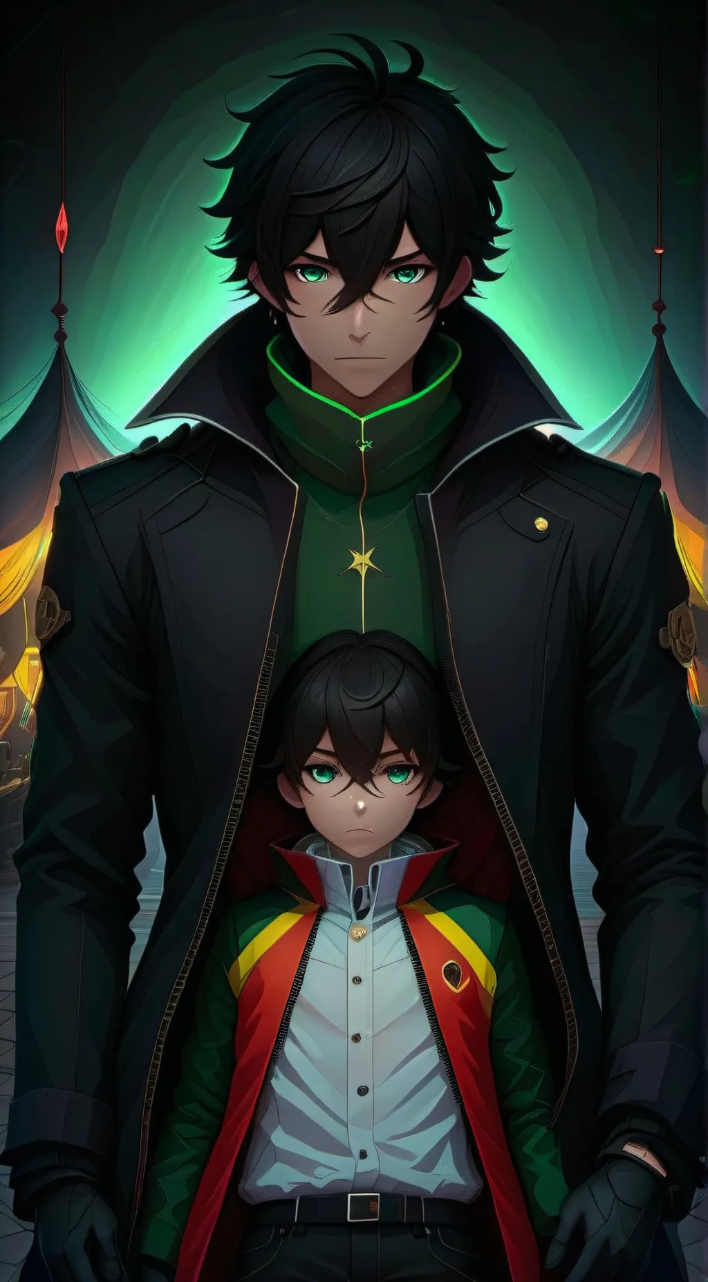 ai character: gamer boy background