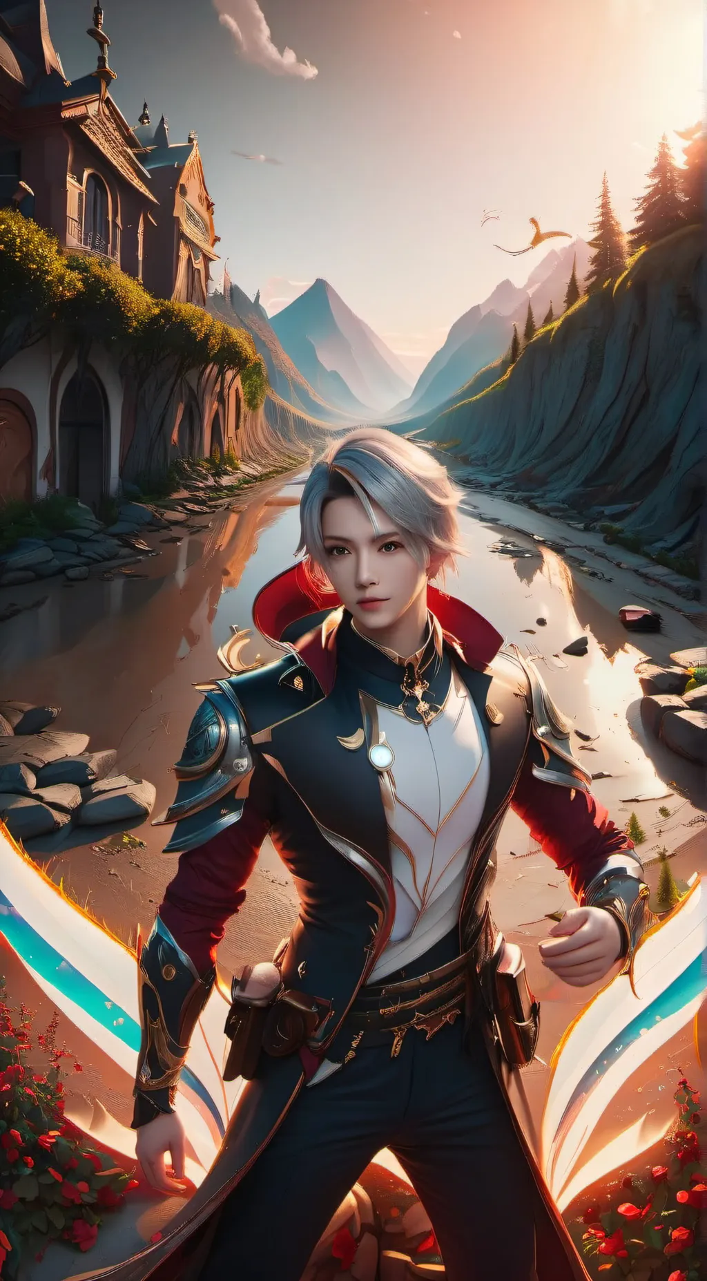 ai character: Leo background