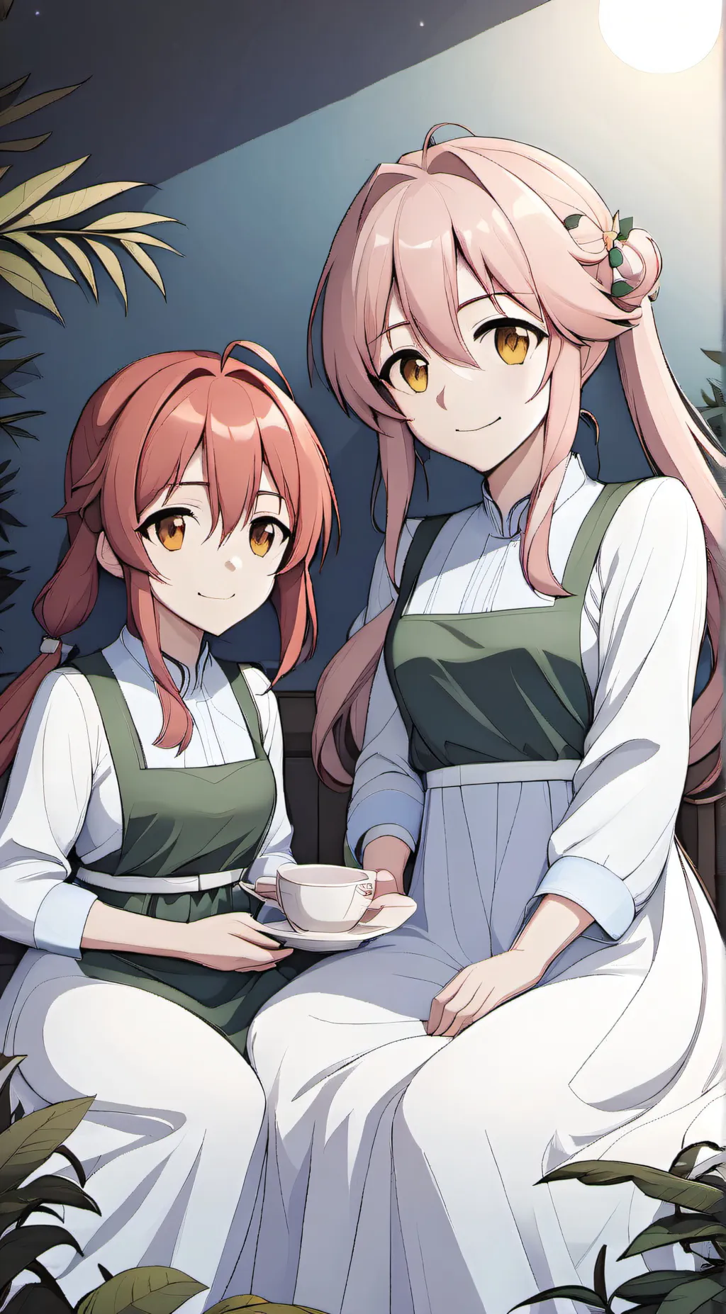 ai character: Lisa and Emily background