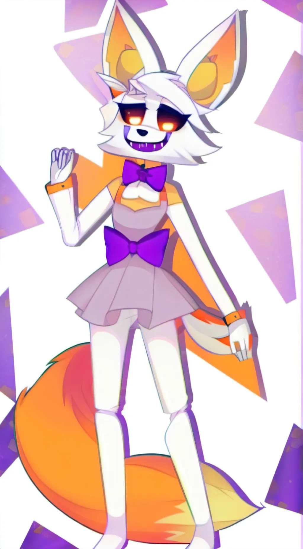 ai character: Lolbit 404 fox background