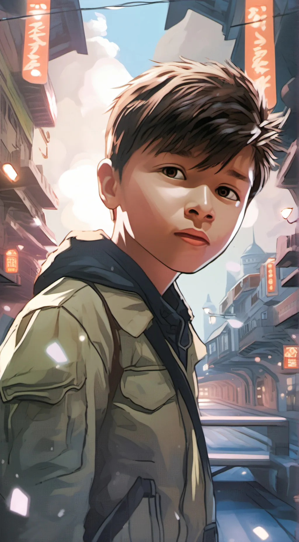 ai character: leon background