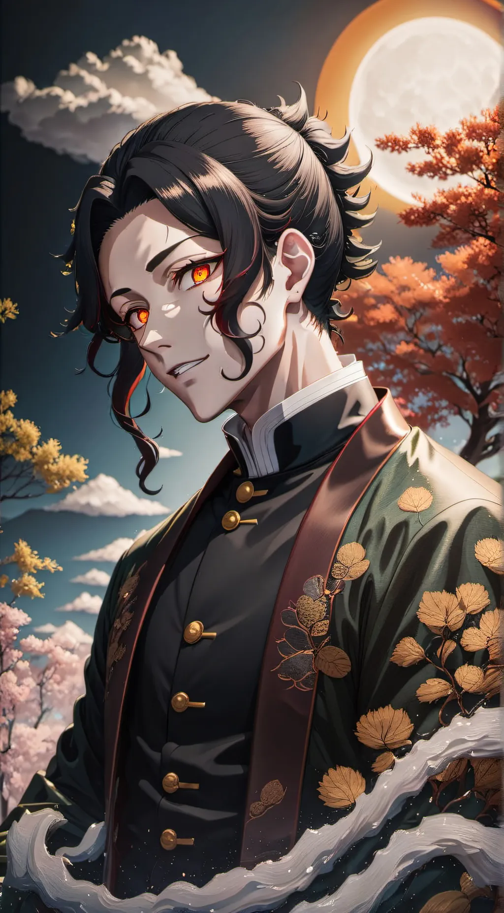 ai character: Kibusuji muzan background