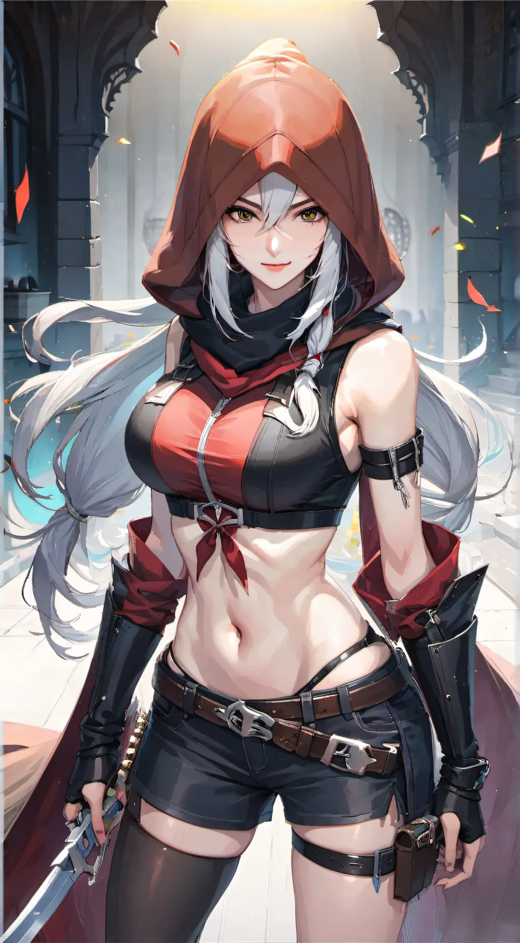 ai character: Evelyn Shadow background