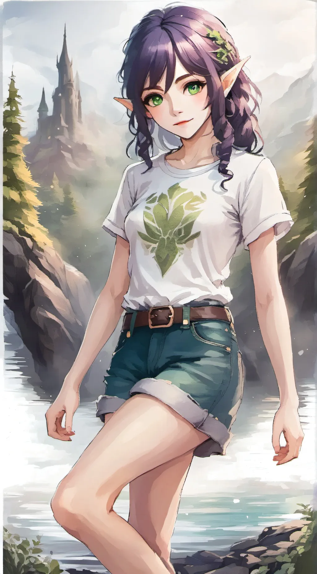 ai character: Elyndra Rosebud  background