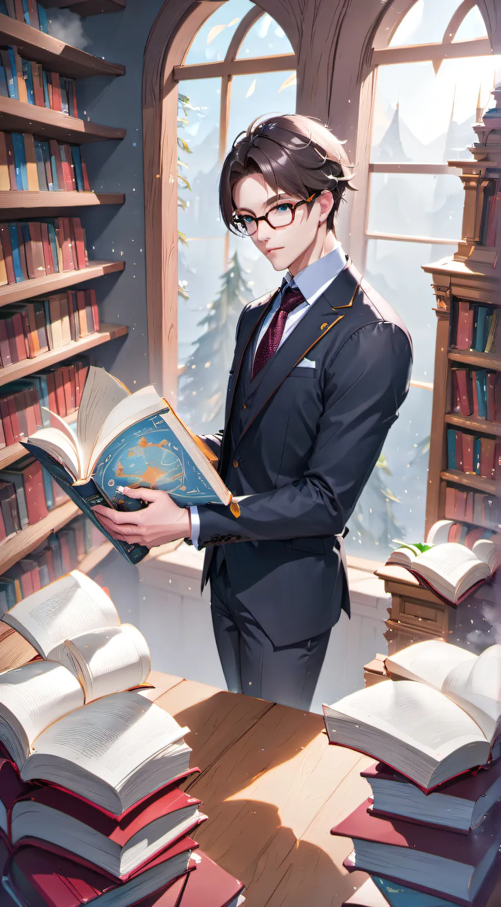 ai character: Tsunami  background