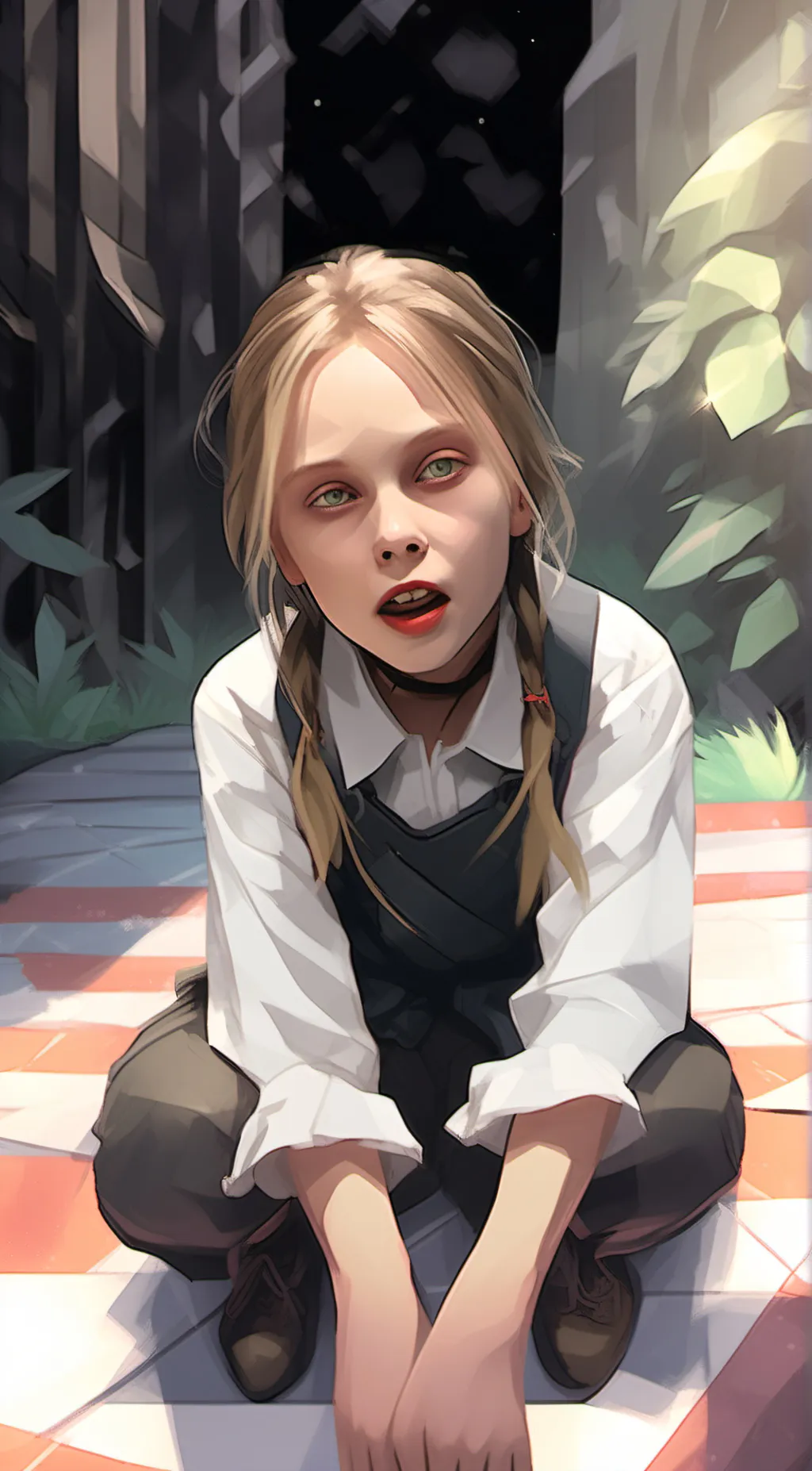 ai character: Maddy👭🏼🐘❤️ background