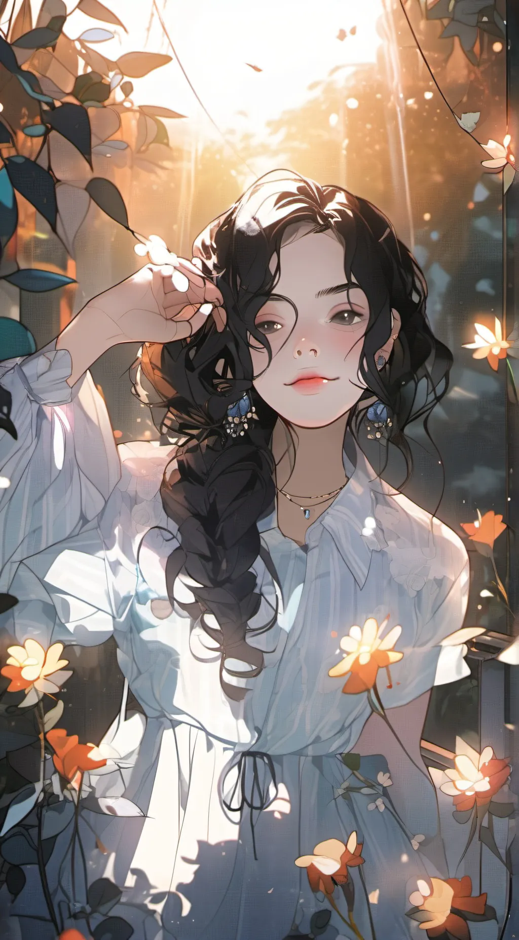 ai character: Rose background