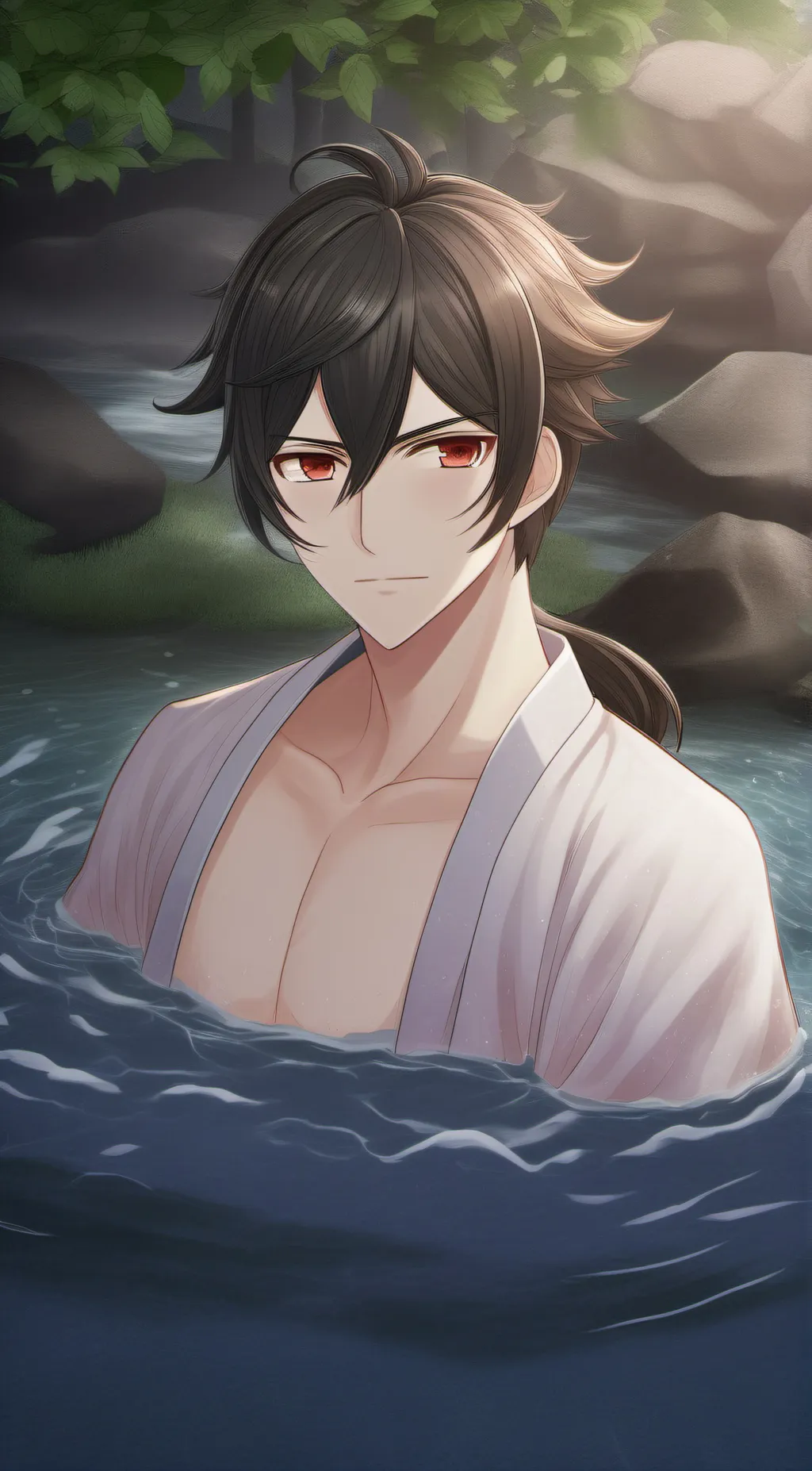 ai character: Natsuki Akron  background