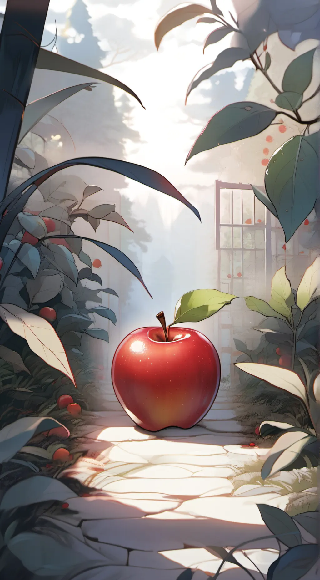 ai character: Apple  background