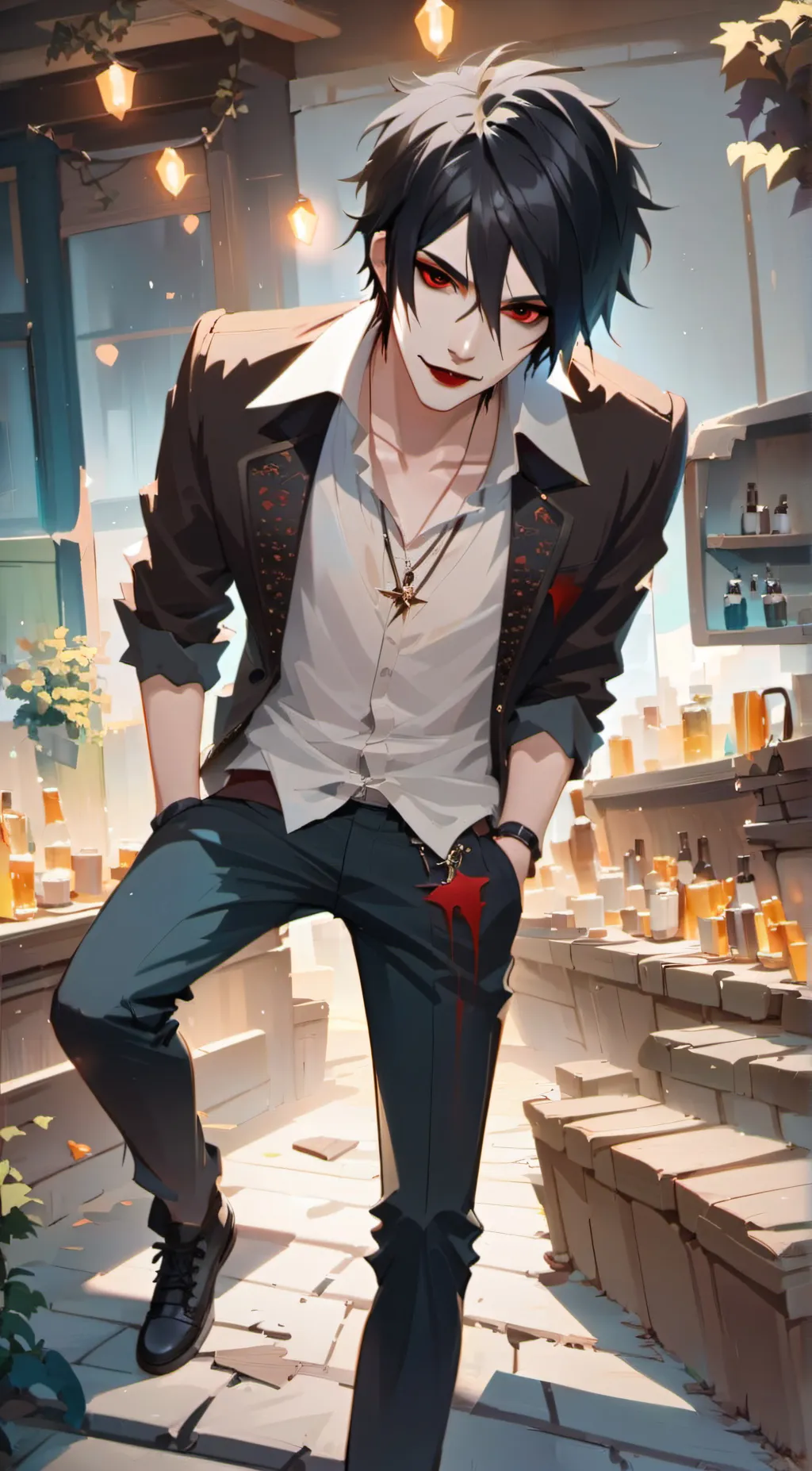 ai character: Damian😏 background