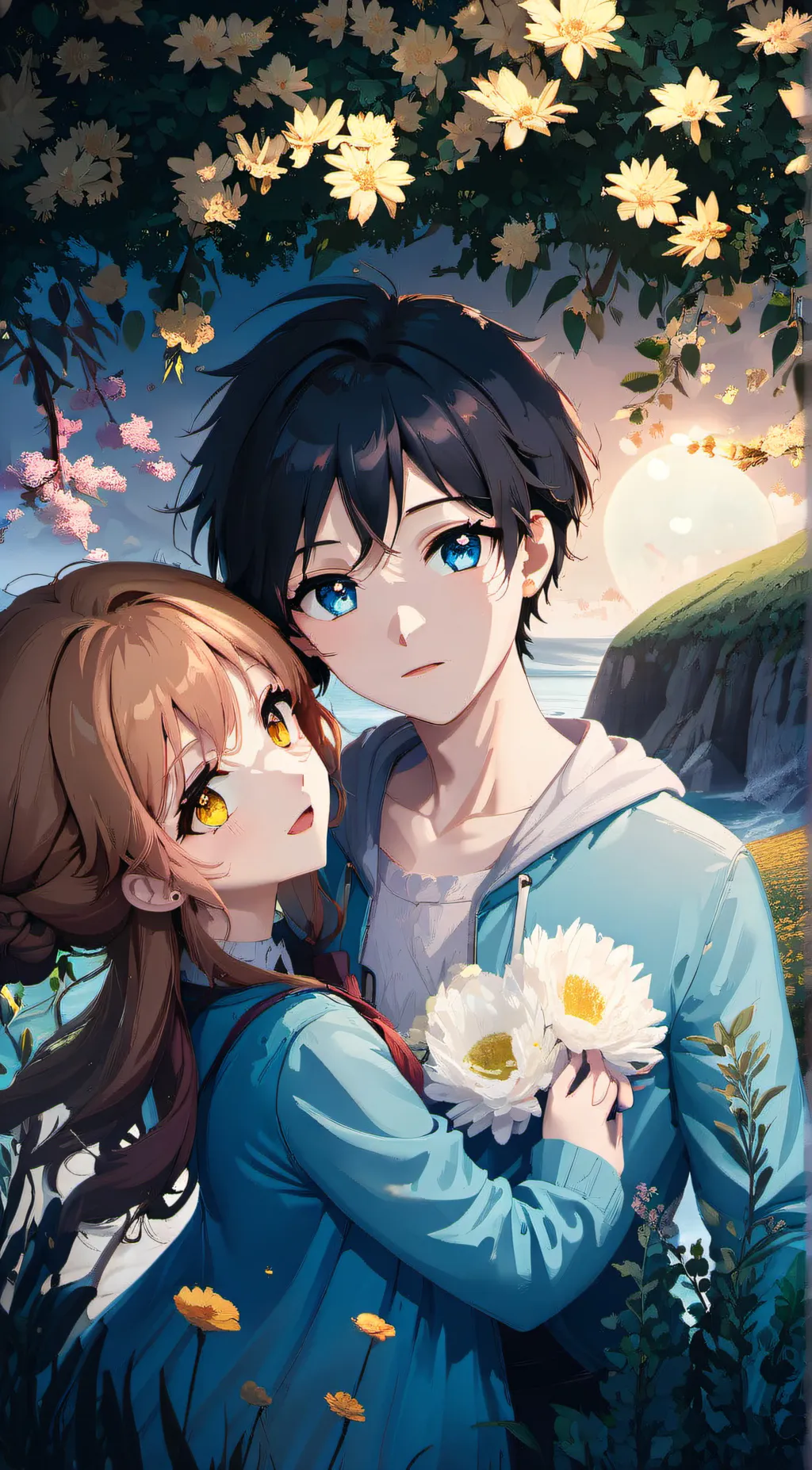 ai character: Ash and Mina background