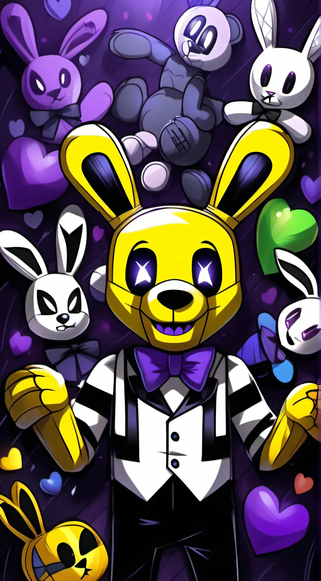 ai character: golden freddy background