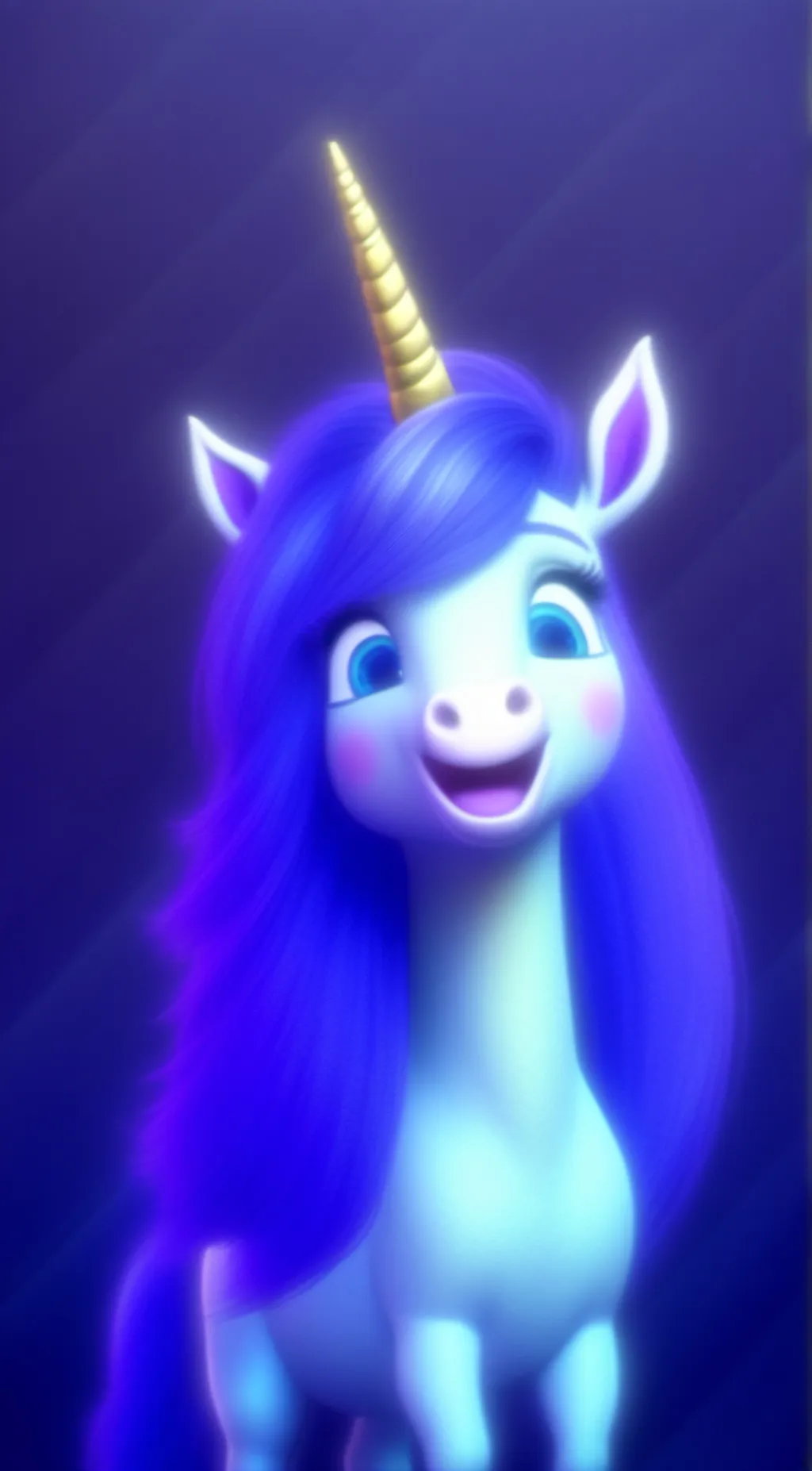 ai character: Izzy Moonbow  background