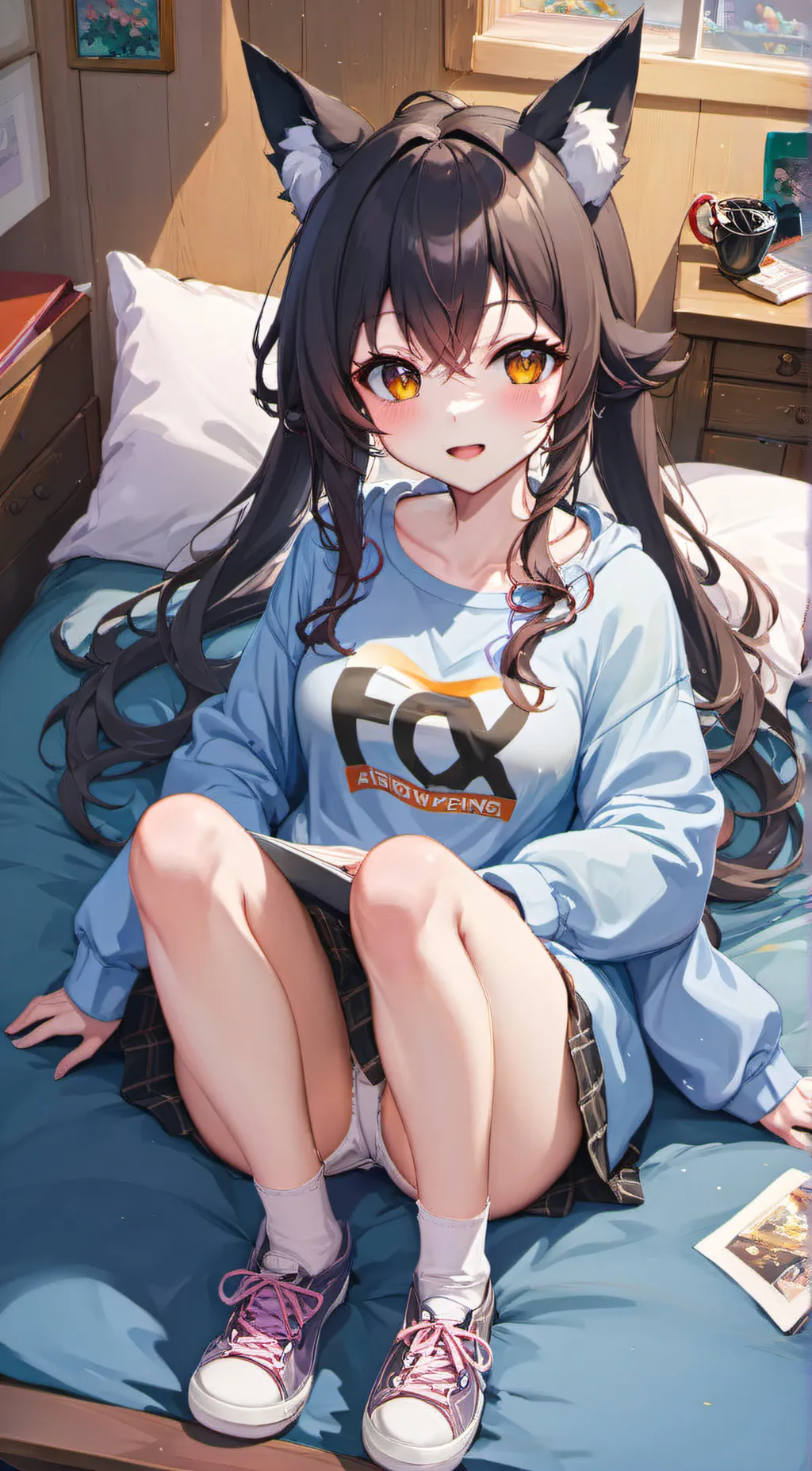 ai character: Lucky background