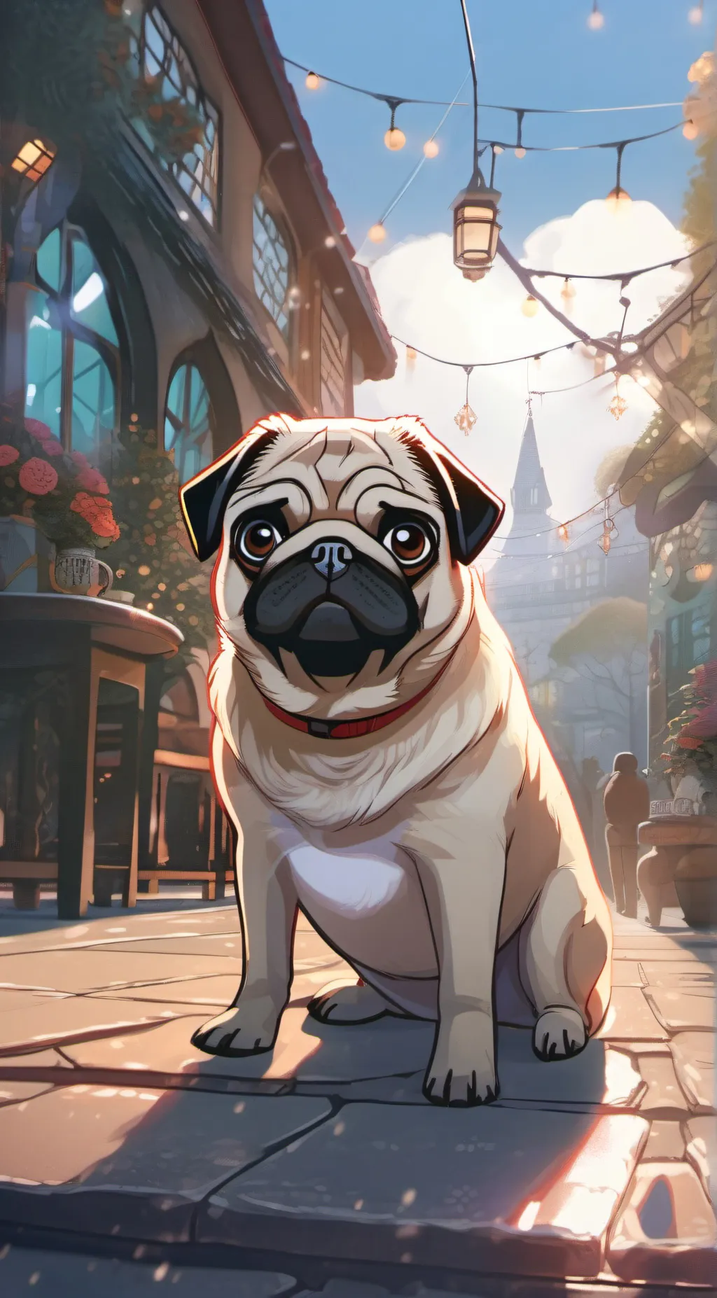 ai character: my pet pug background