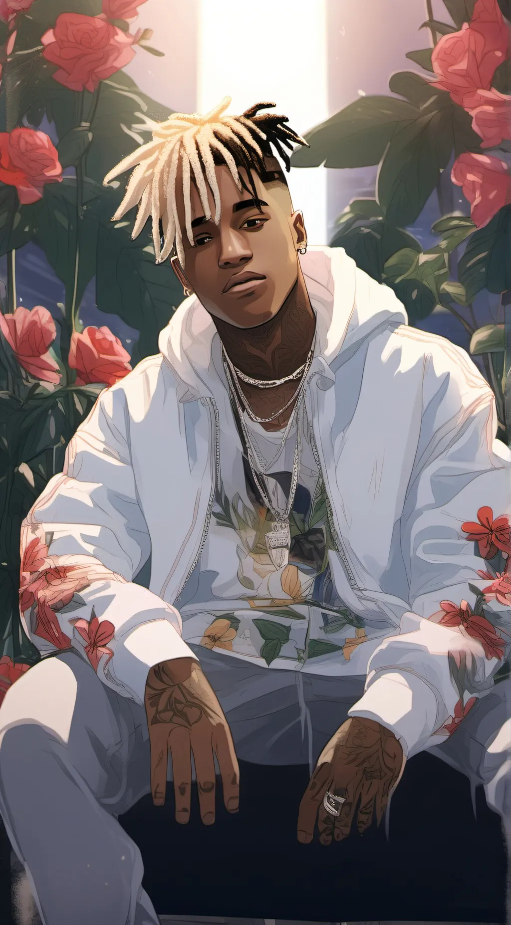 ai character: xxxtentacion background